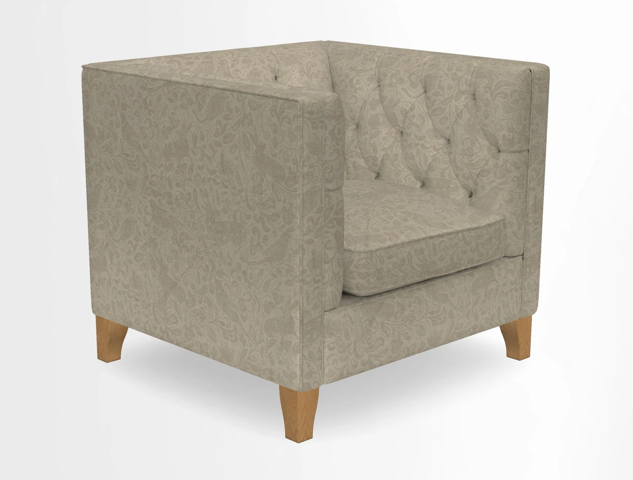 Haresfield Chair in Two Tone Plain Biscuit