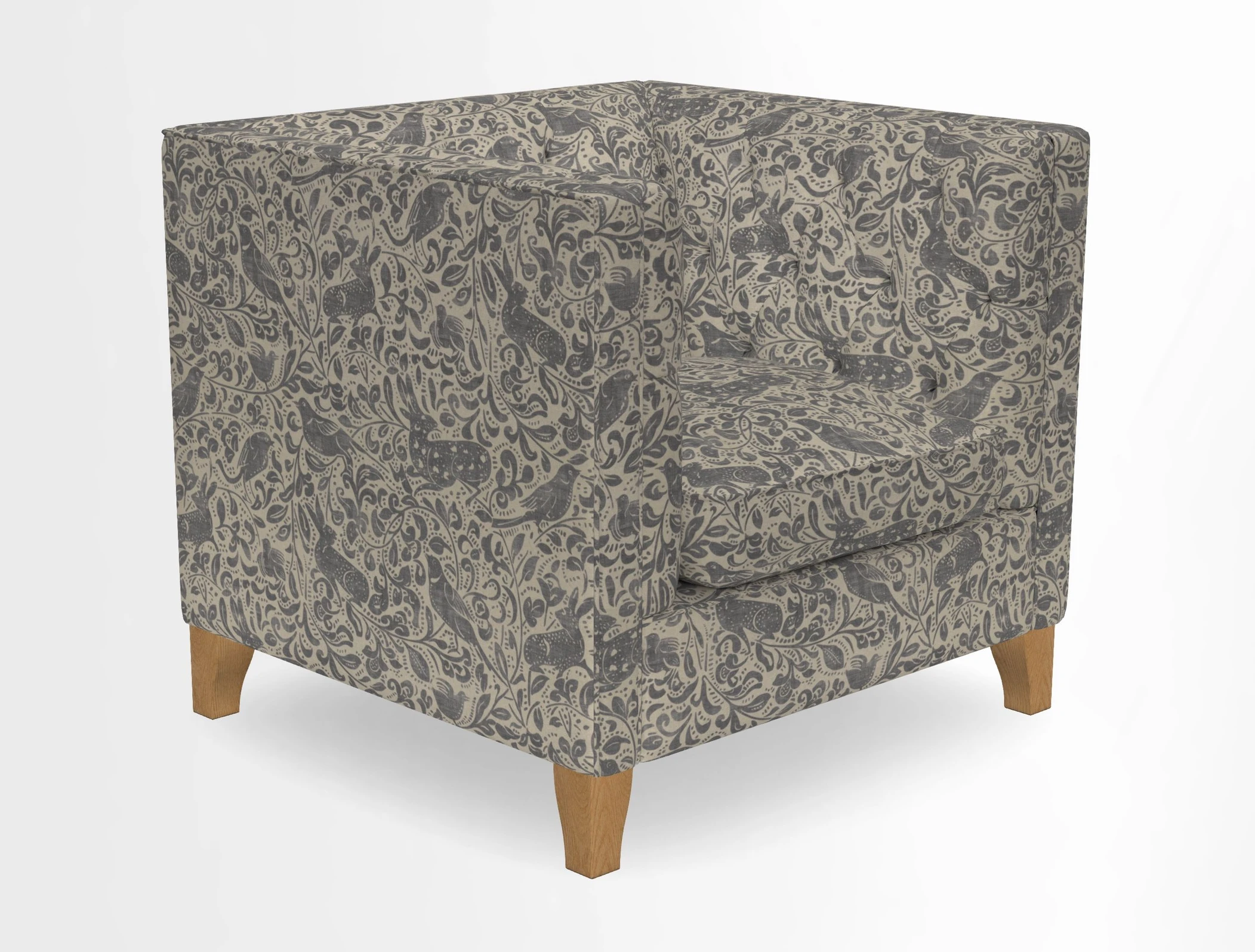 Haresfield Chair in Two Tone Plain Biscuit