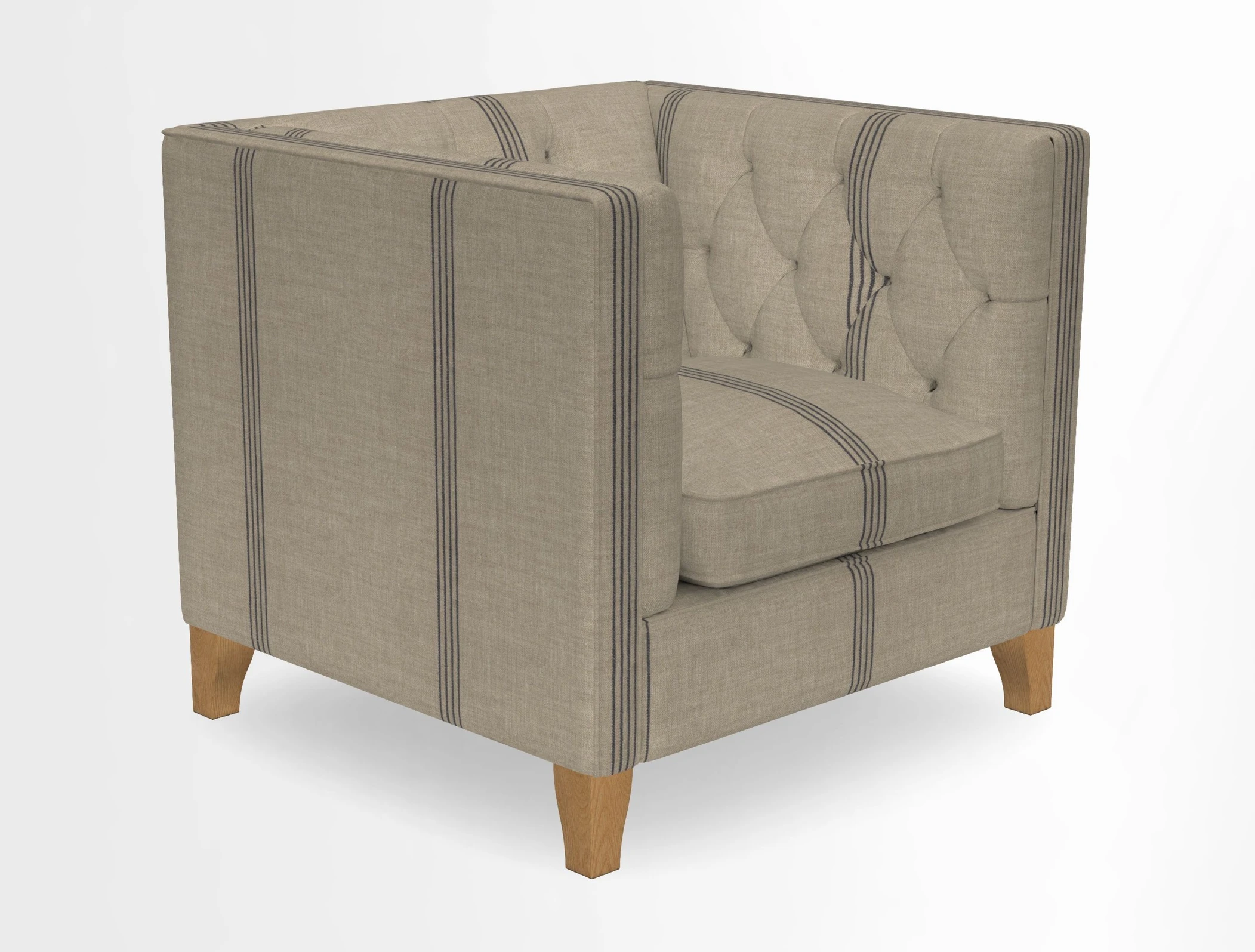 Haresfield Chair in Two Tone Plain Biscuit