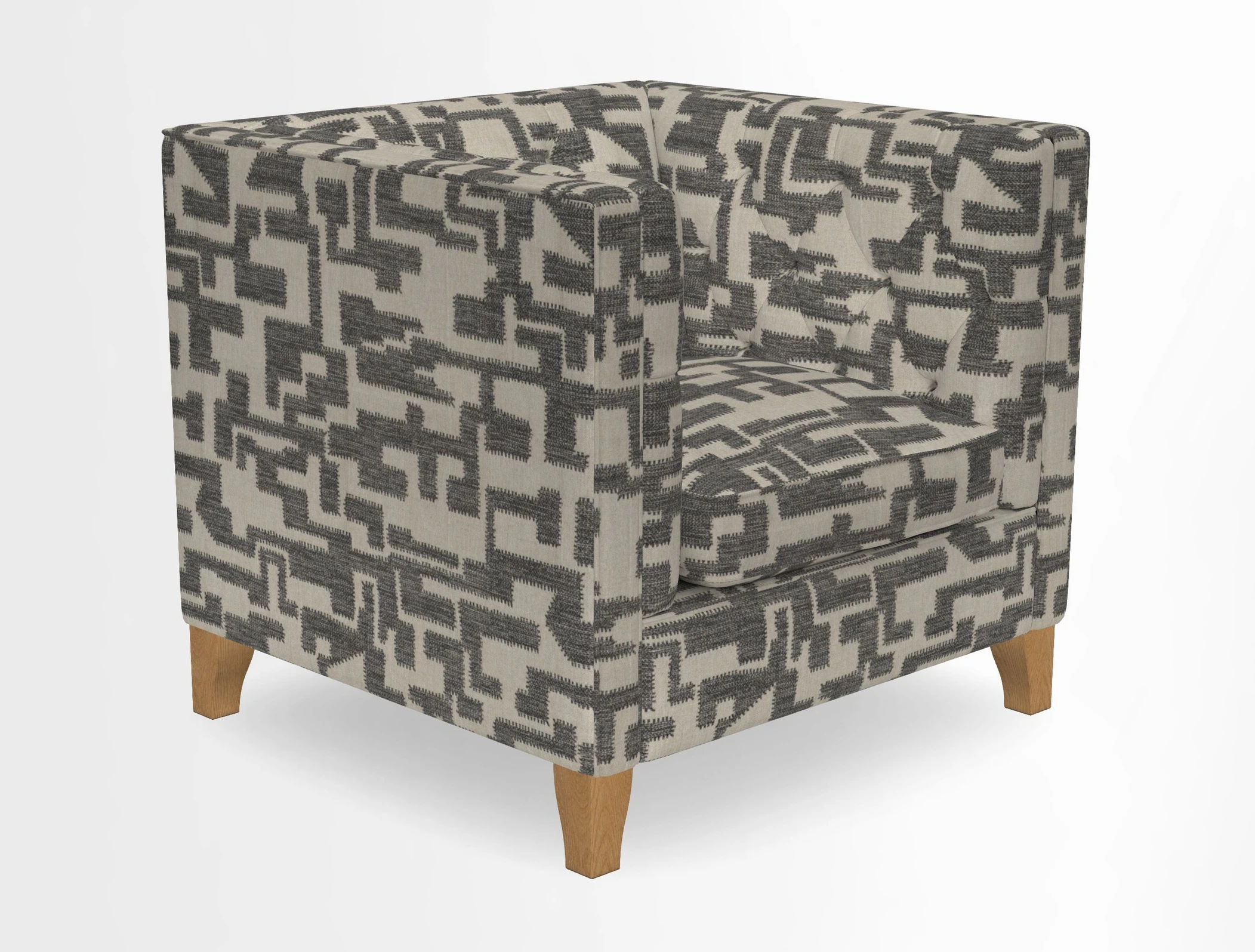 Haresfield Chair in Two Tone Plain Biscuit