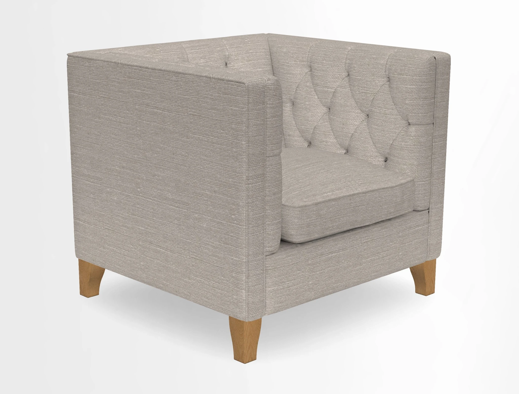 Haresfield Chair in Two Tone Plain Biscuit