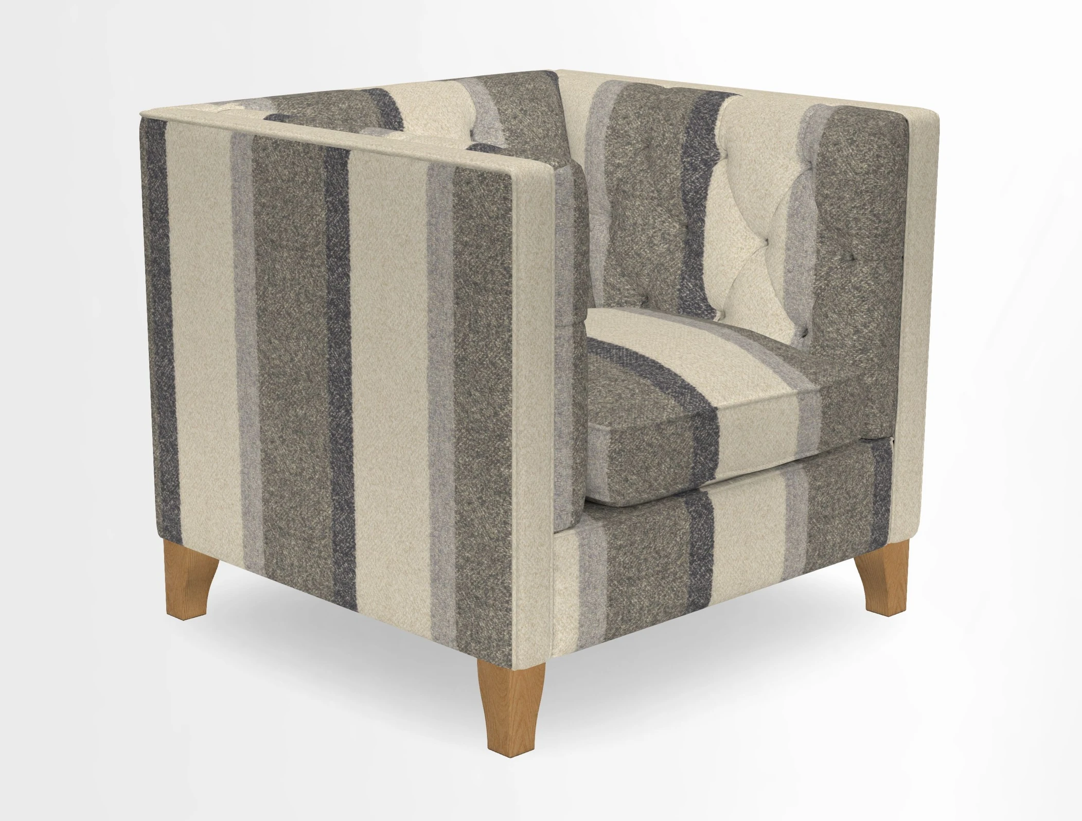 Haresfield Chair in Two Tone Plain Biscuit