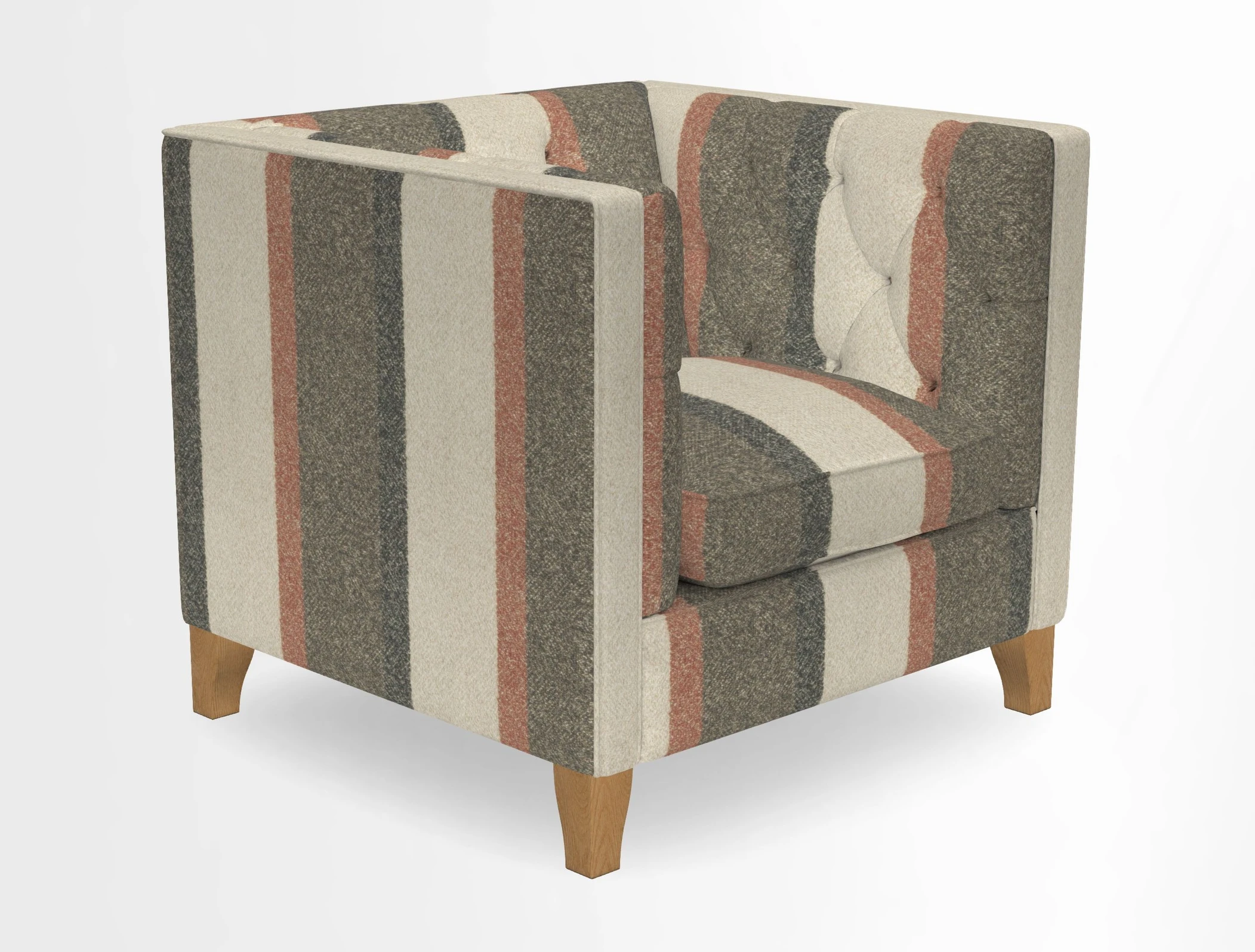 Haresfield Chair in Two Tone Plain Biscuit