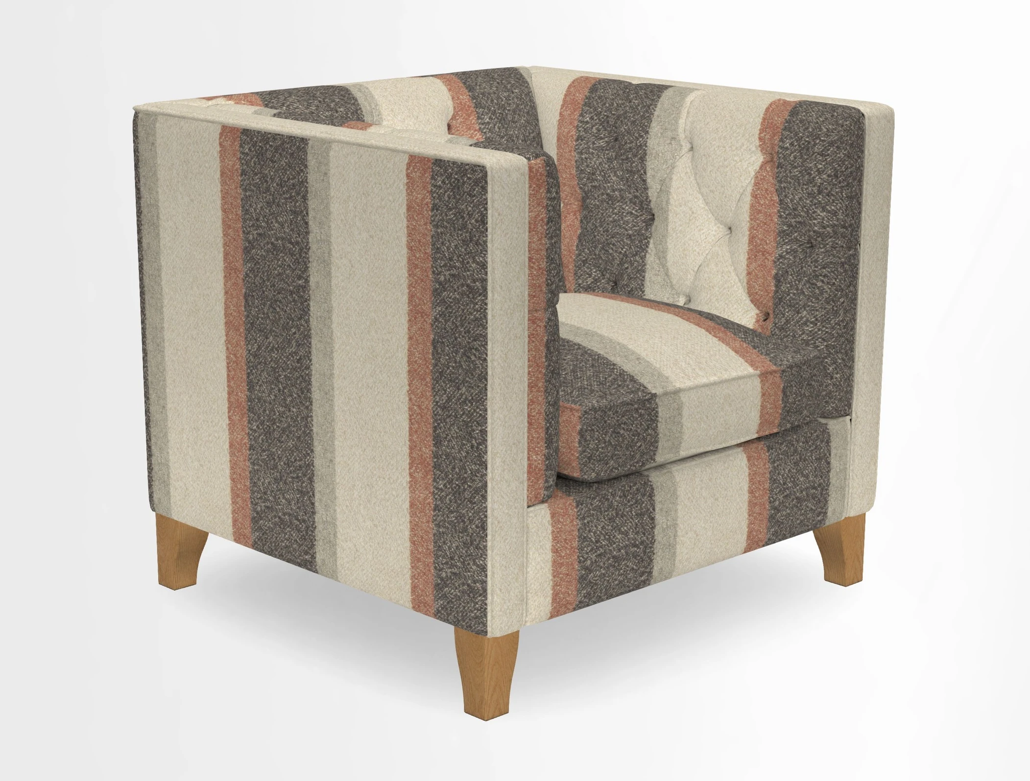 Haresfield Chair in Two Tone Plain Biscuit