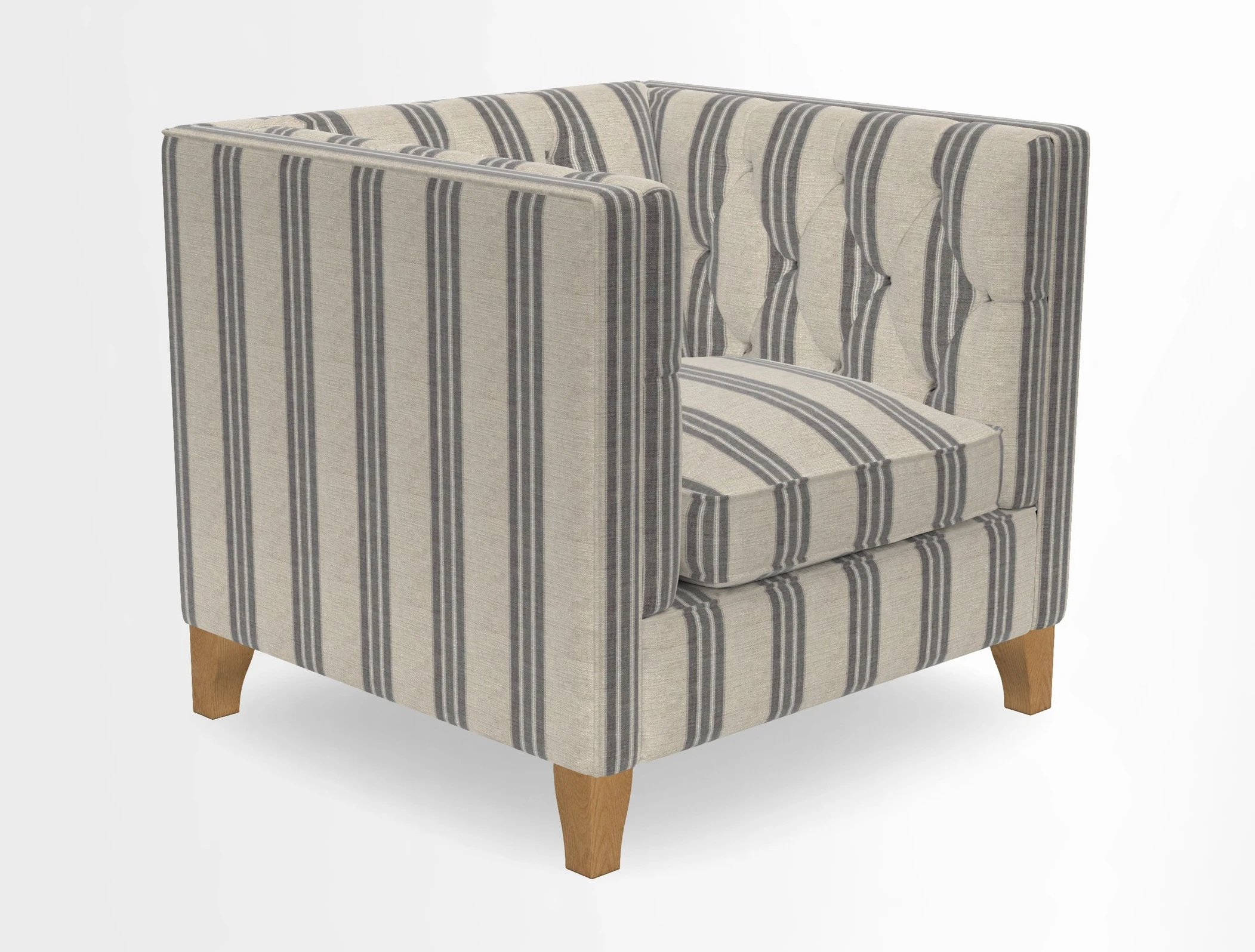 Haresfield Chair in Two Tone Plain Biscuit