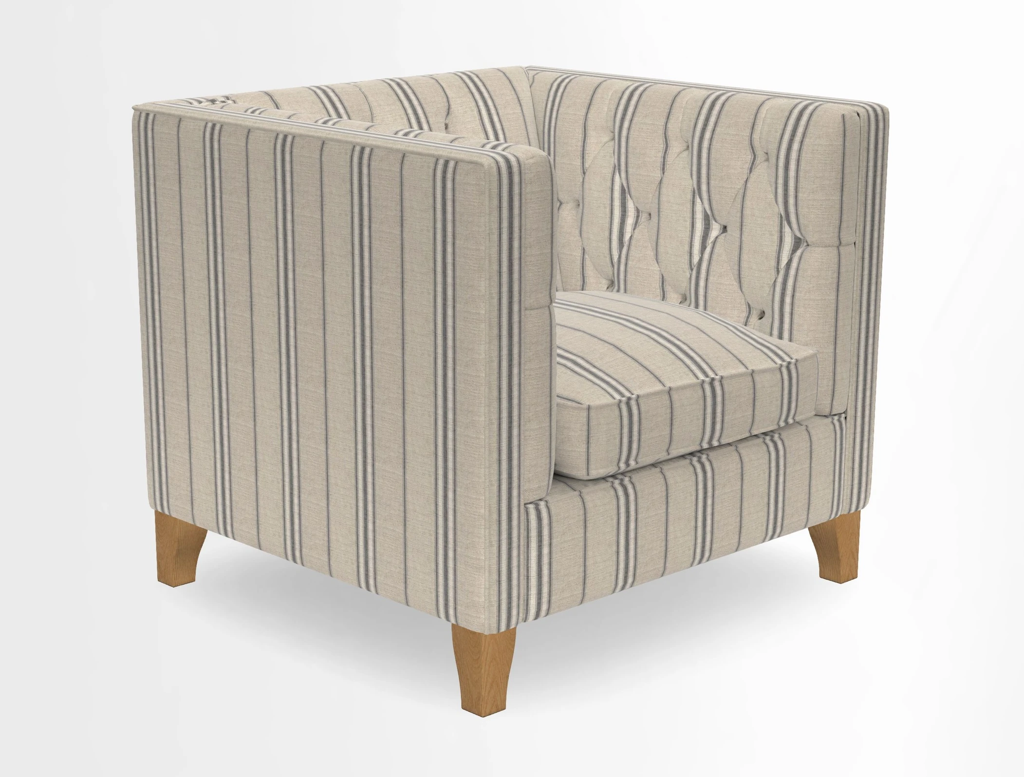 Haresfield Chair in Two Tone Plain Biscuit