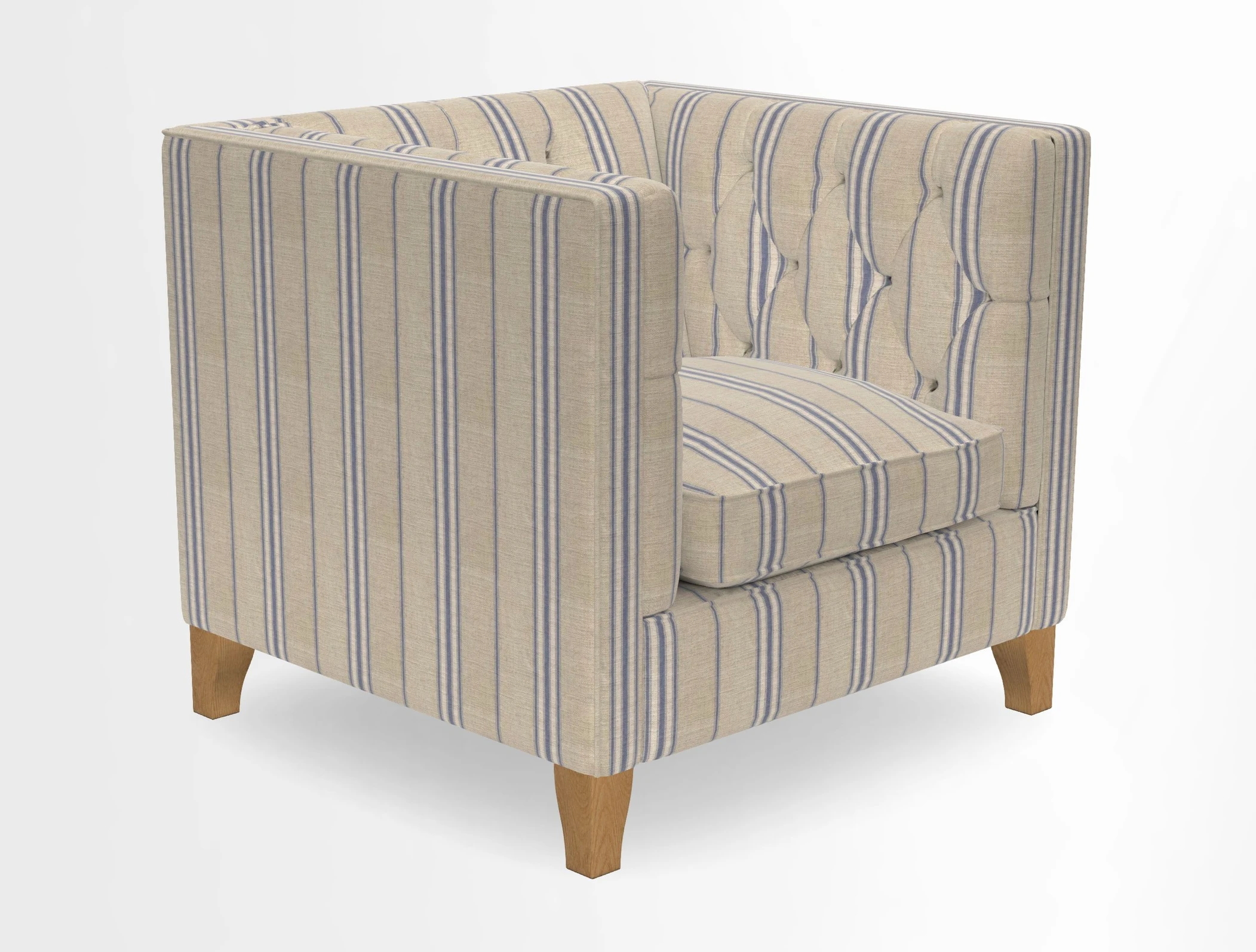 Haresfield Chair in Two Tone Plain Biscuit