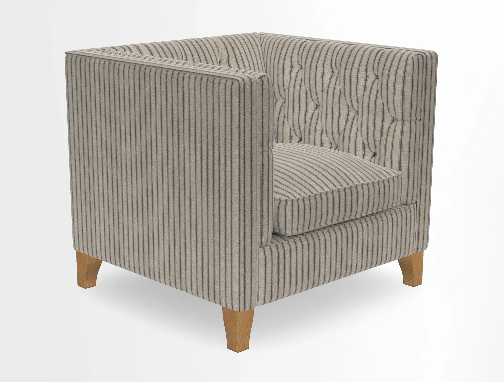 Haresfield Chair in Two Tone Plain Biscuit
