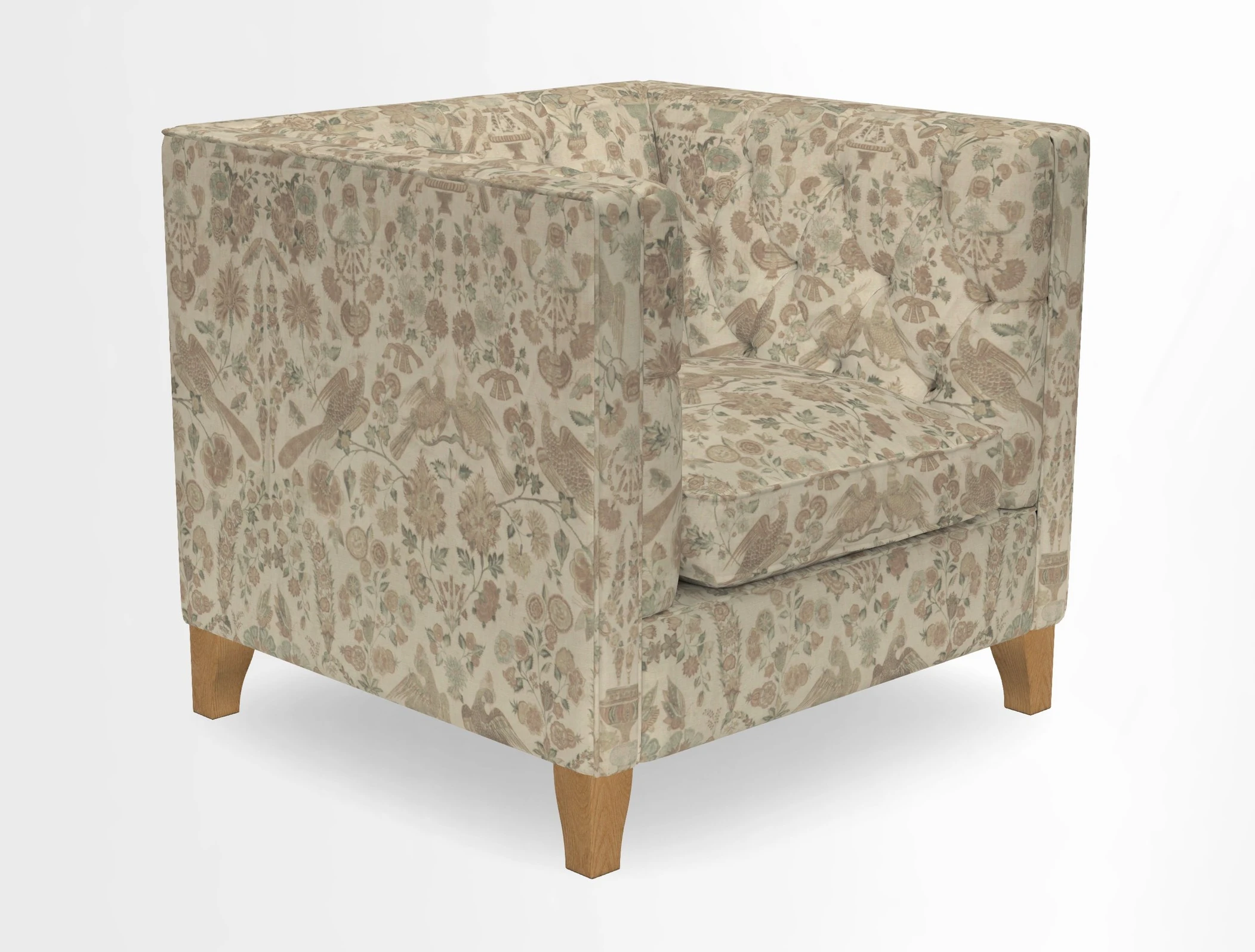 Haresfield Chair in Two Tone Plain Biscuit
