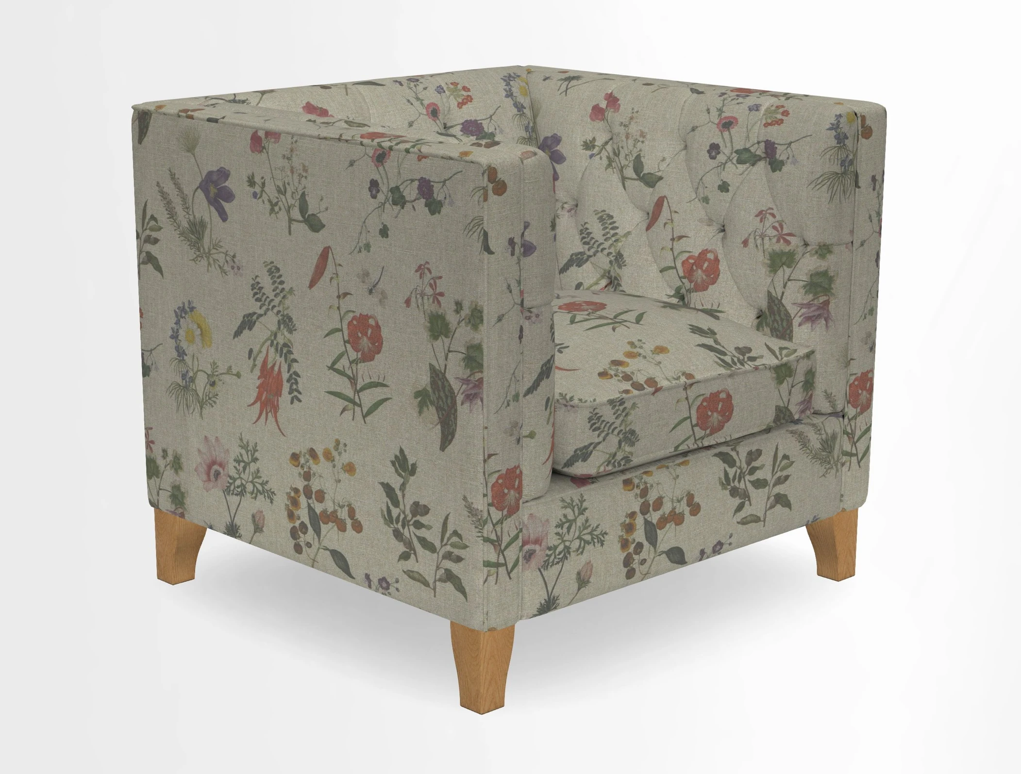 Haresfield Chair in Two Tone Plain Biscuit