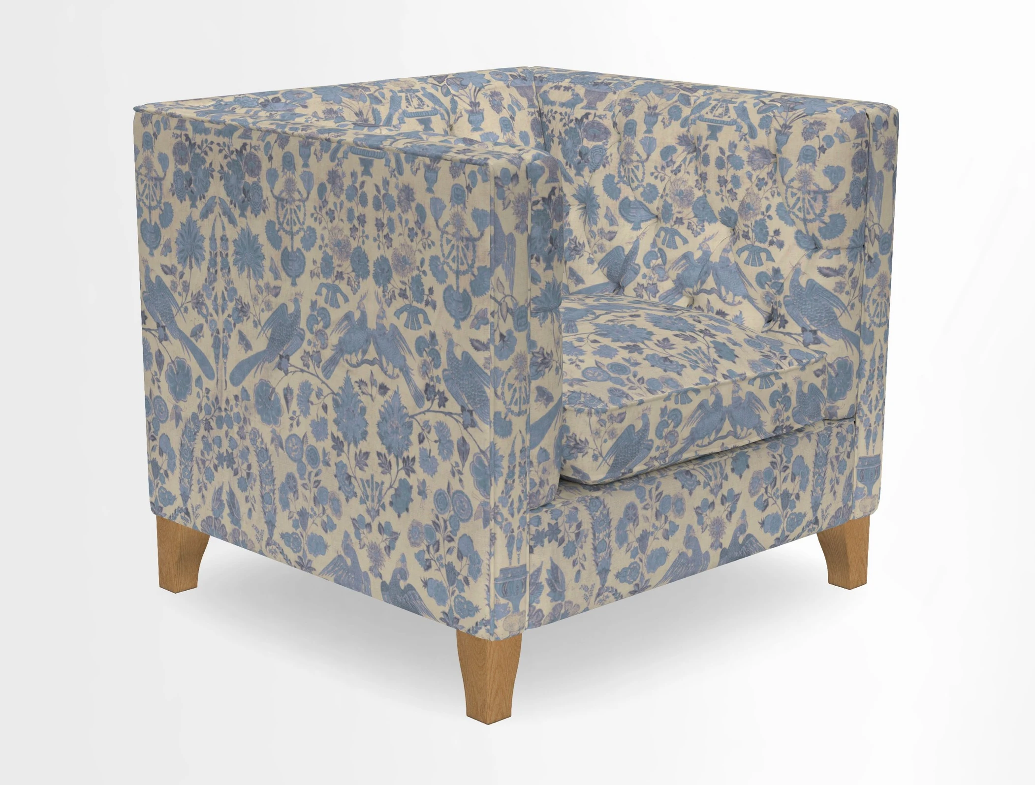 Haresfield Chair in Two Tone Plain Biscuit