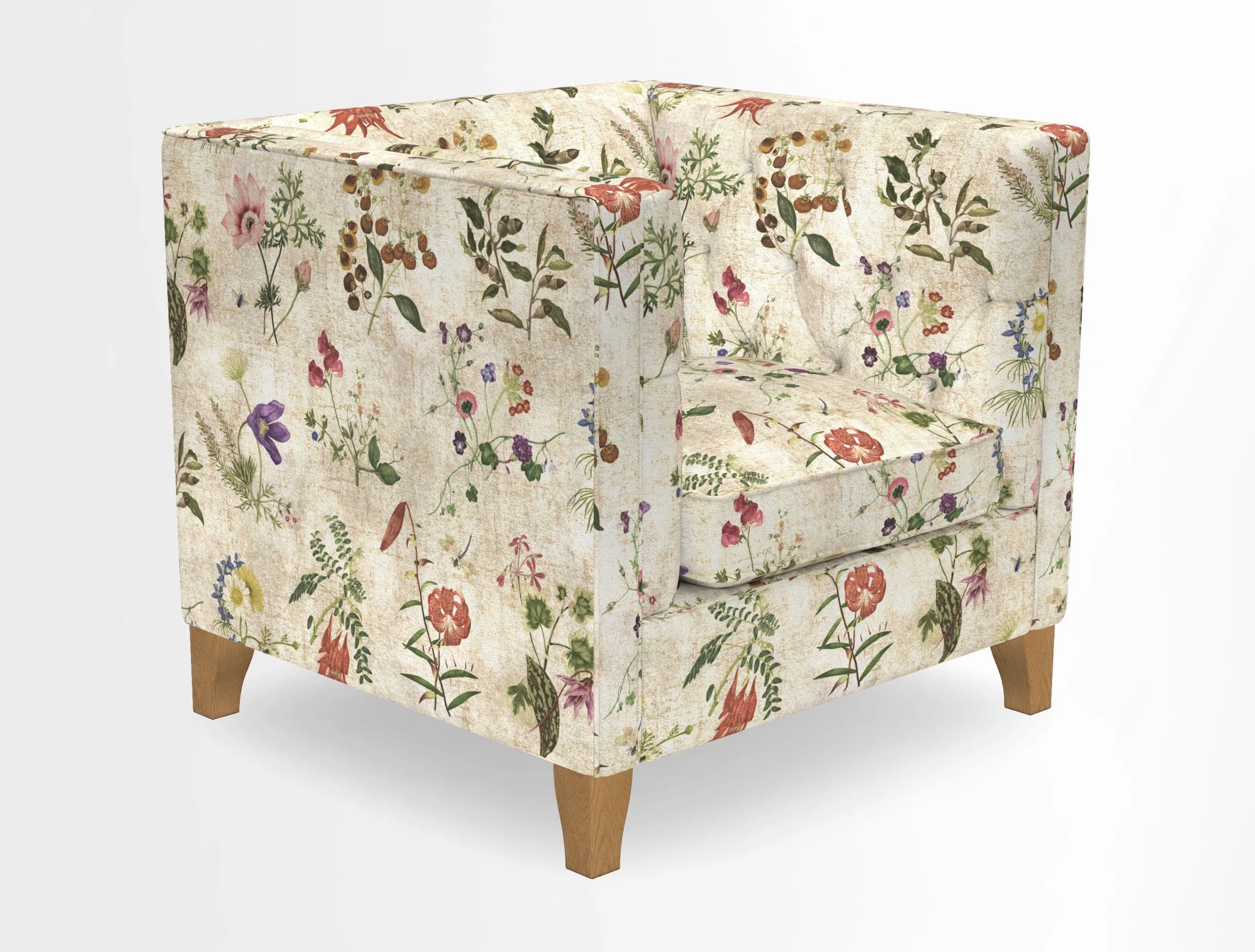 Haresfield Chair in Two Tone Plain Biscuit