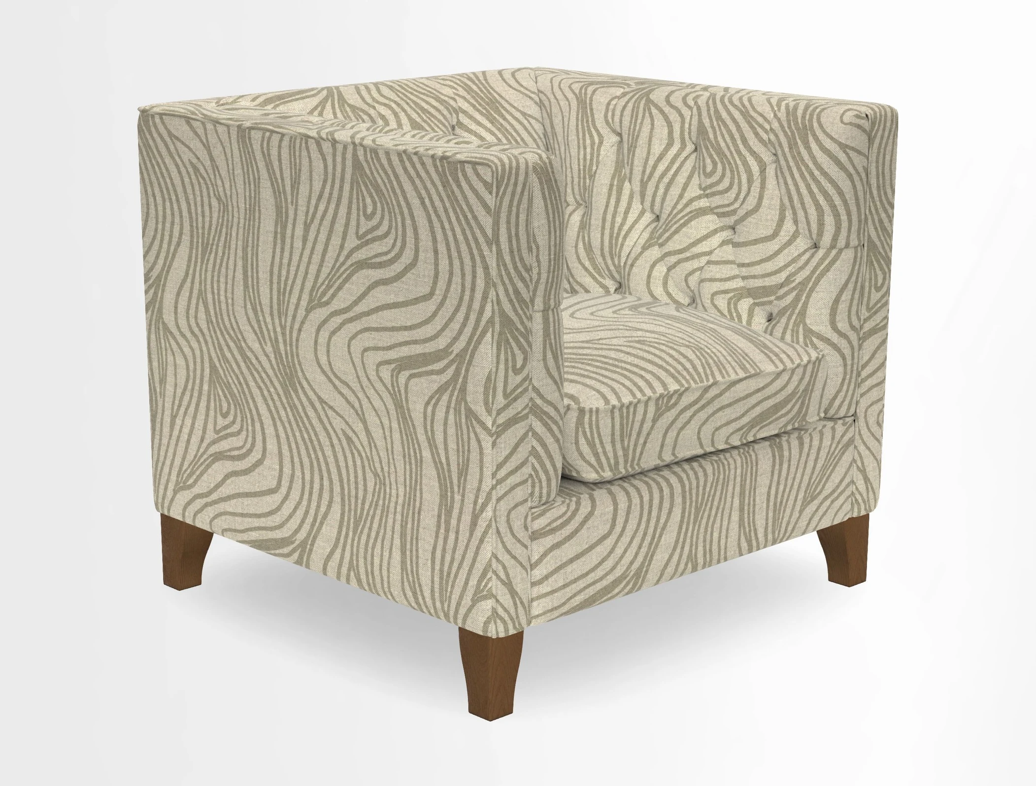 Haresfield Chair in Two Tone Plain Biscuit