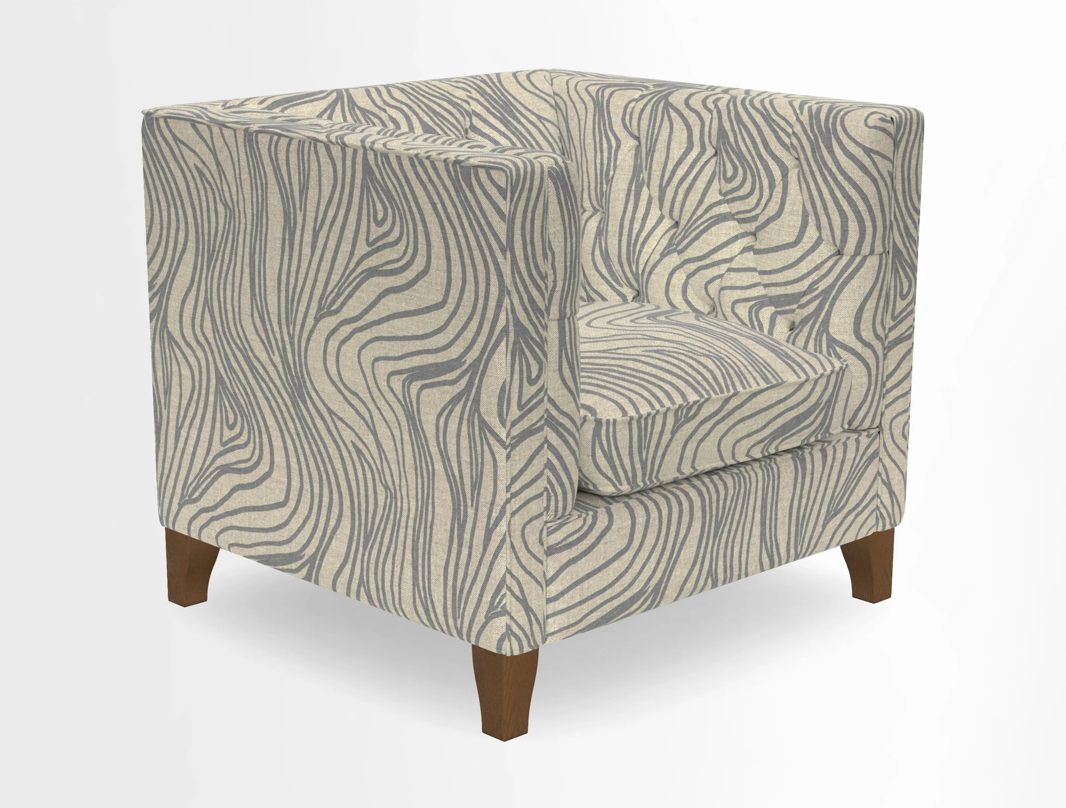 Haresfield Chair in Two Tone Plain Biscuit