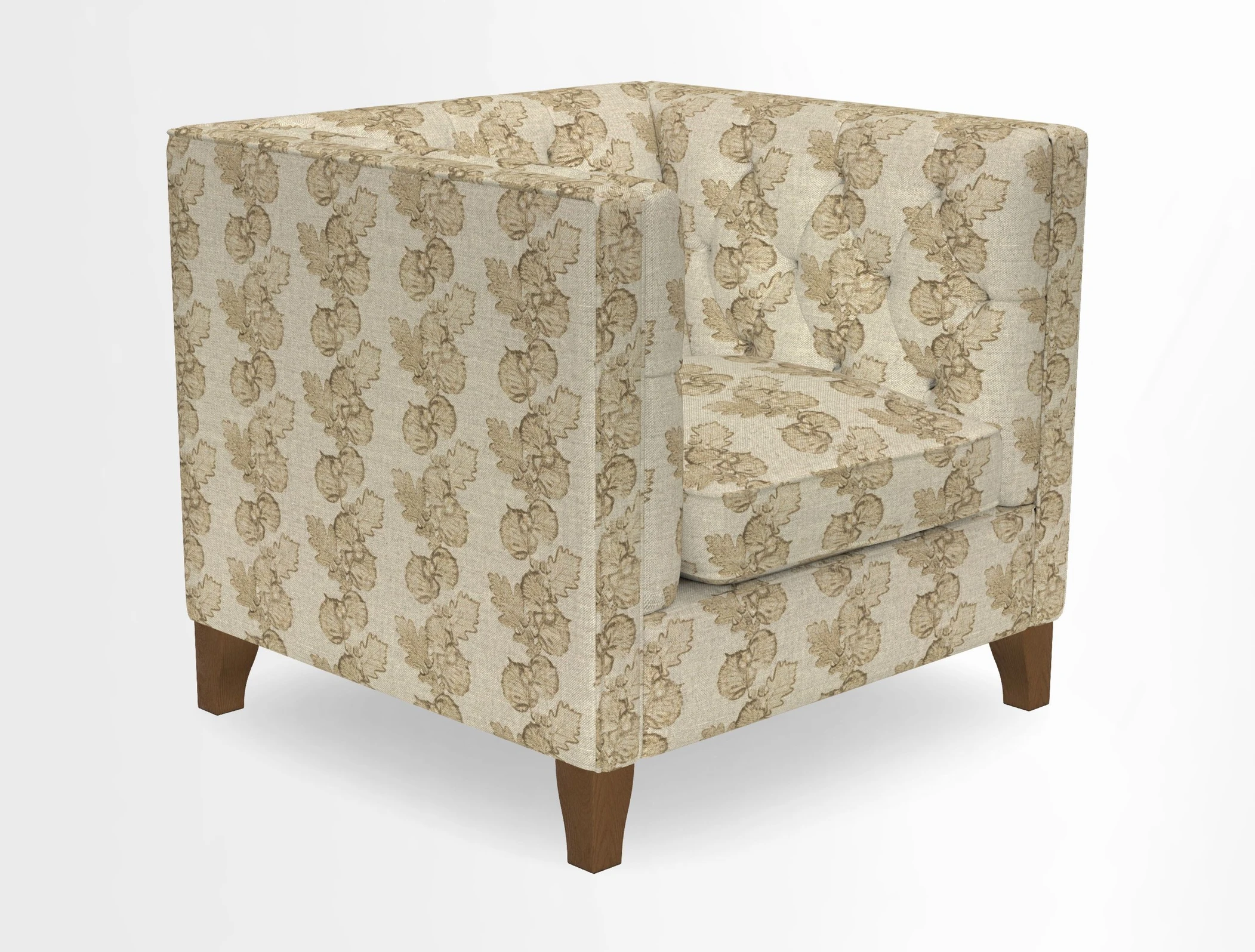 Haresfield Chair in Two Tone Plain Biscuit