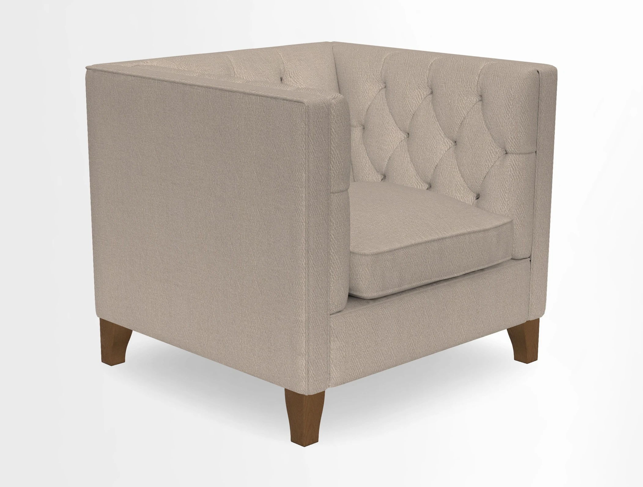 Haresfield Chair in Two Tone Plain Biscuit