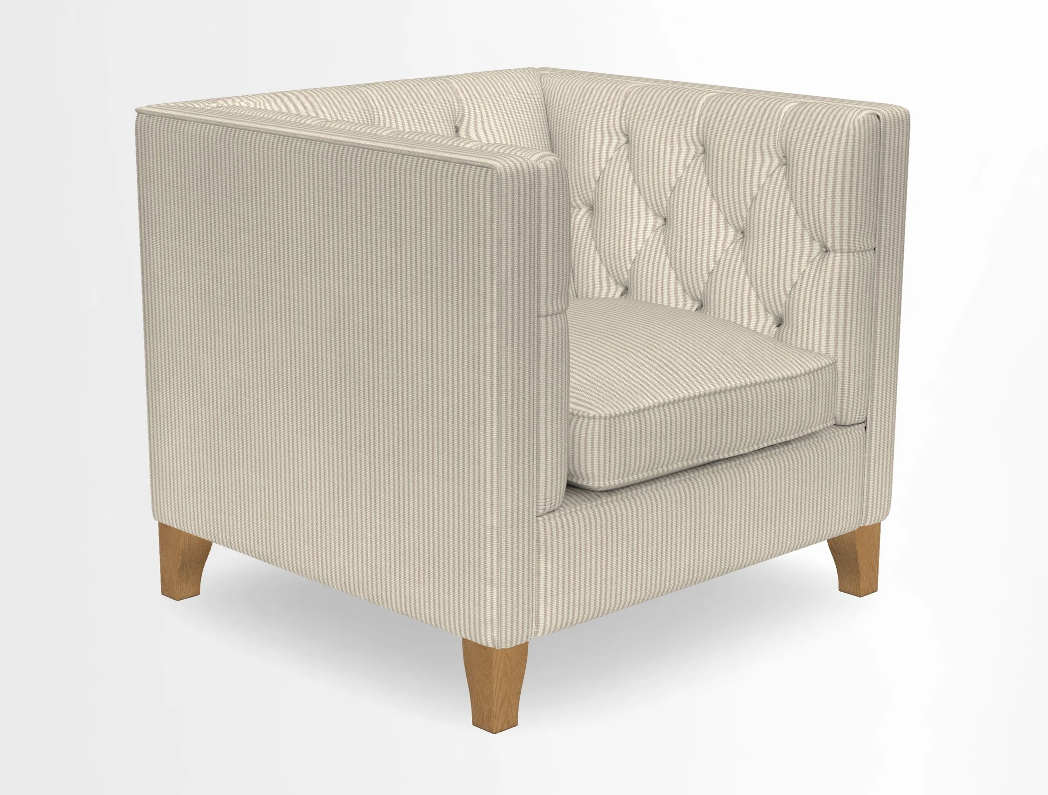 Haresfield Chair in Two Tone Plain Biscuit