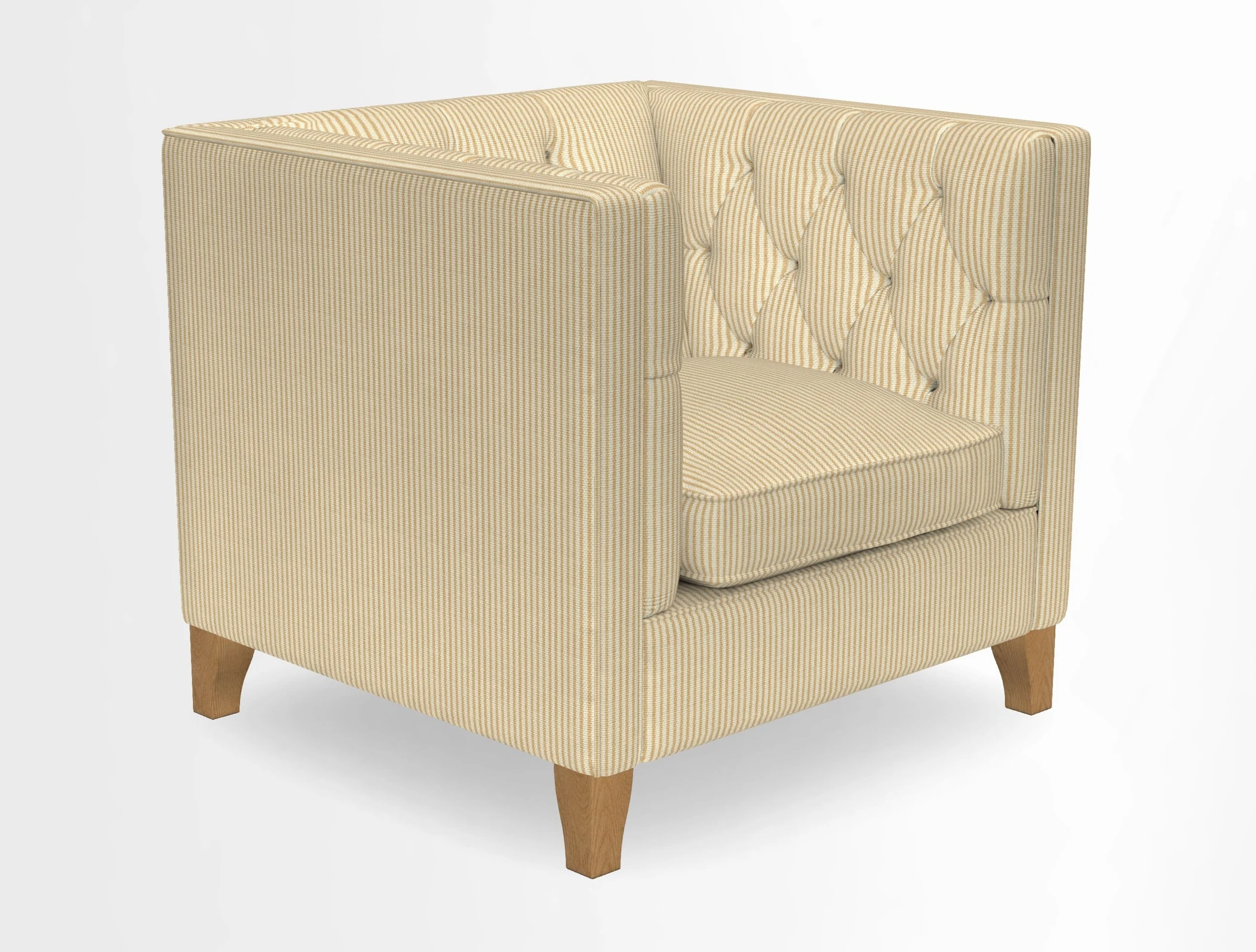 Haresfield Chair in Two Tone Plain Biscuit