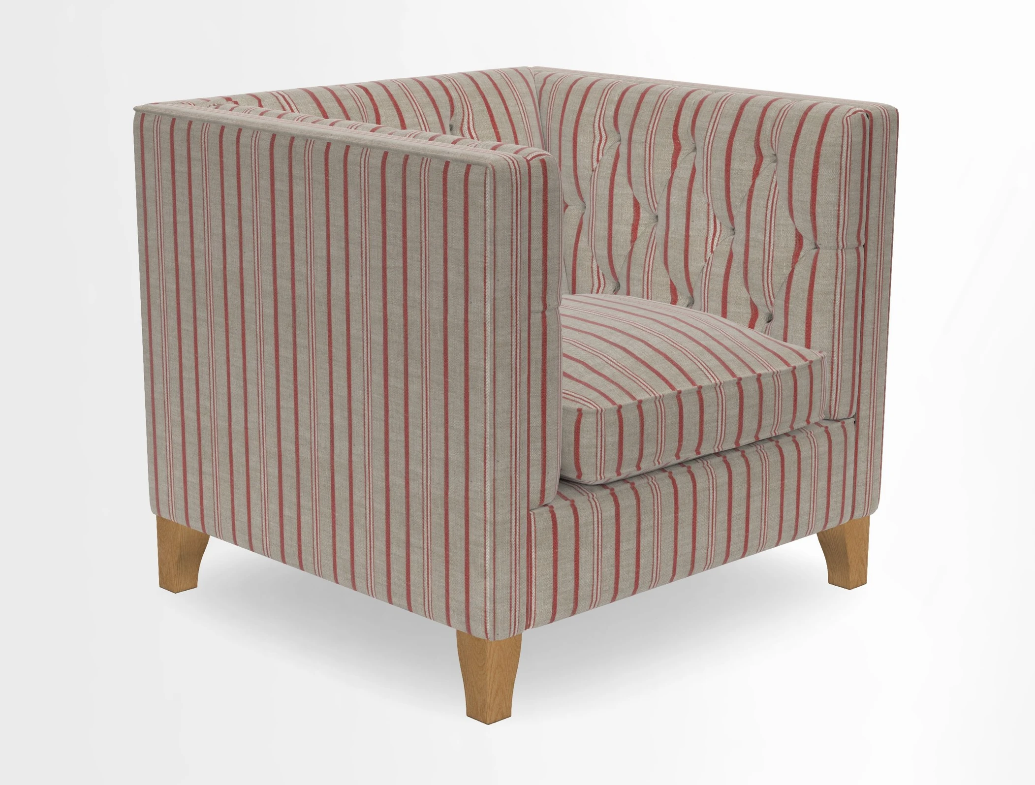 Haresfield Chair in Two Tone Plain Biscuit