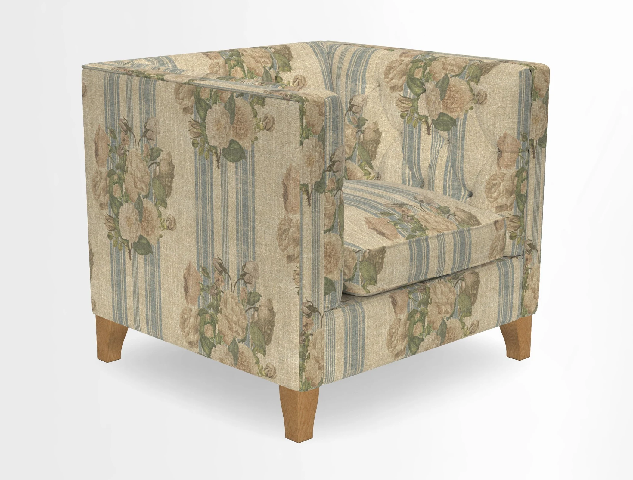 Haresfield Chair in Two Tone Plain Biscuit