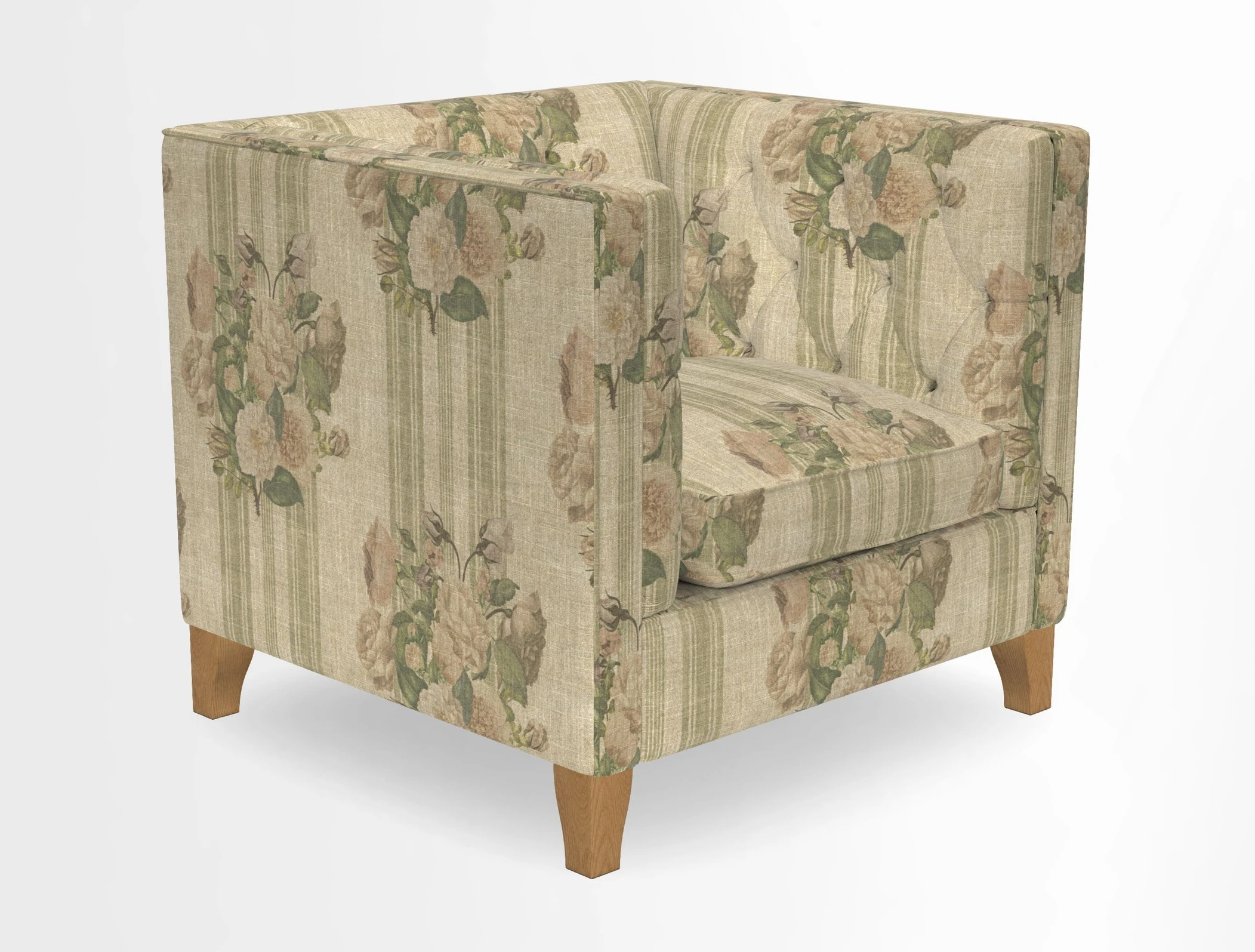 Haresfield Chair in Two Tone Plain Biscuit