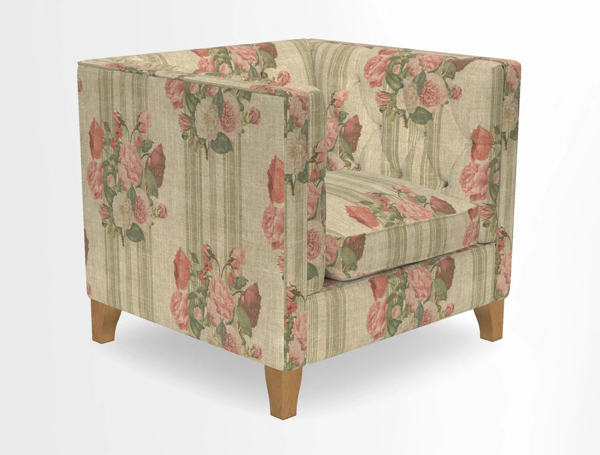 Haresfield Chair in Two Tone Plain Biscuit