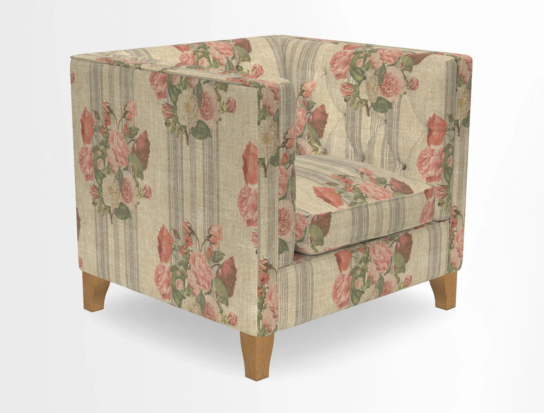 Haresfield Chair in Two Tone Plain Biscuit