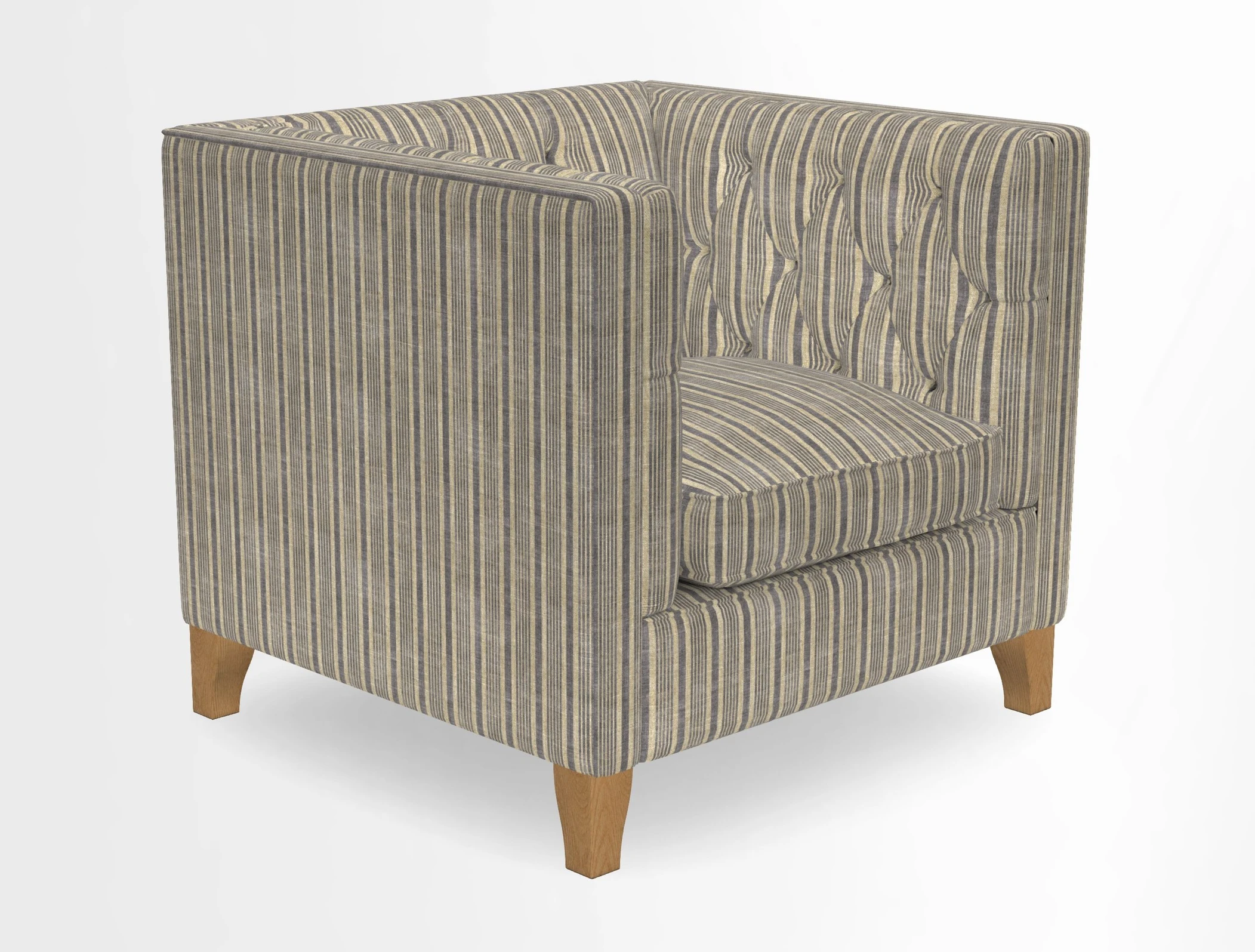 Haresfield Chair in Two Tone Plain Biscuit