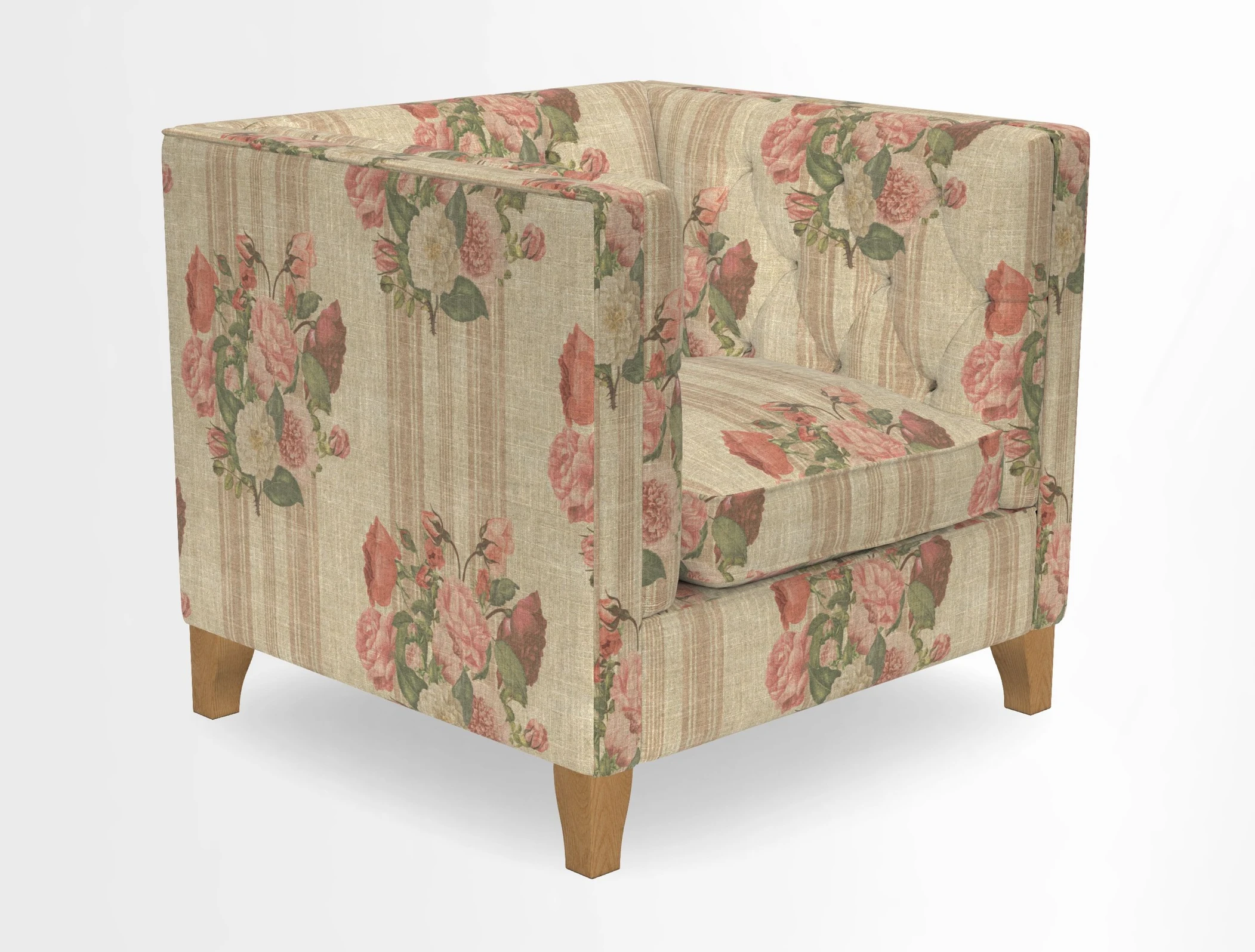 Haresfield Chair in Two Tone Plain Biscuit