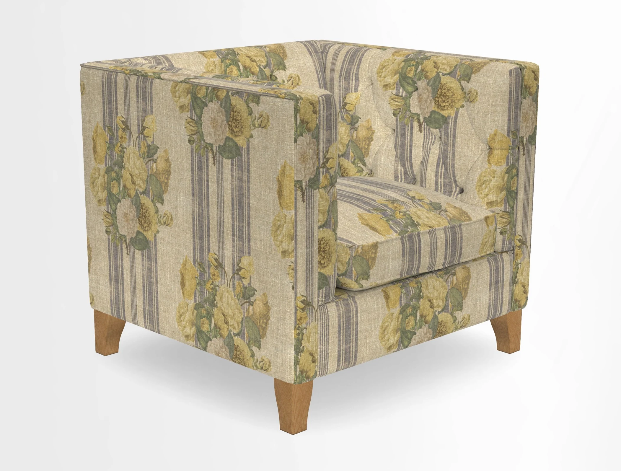 Haresfield Chair in Two Tone Plain Biscuit