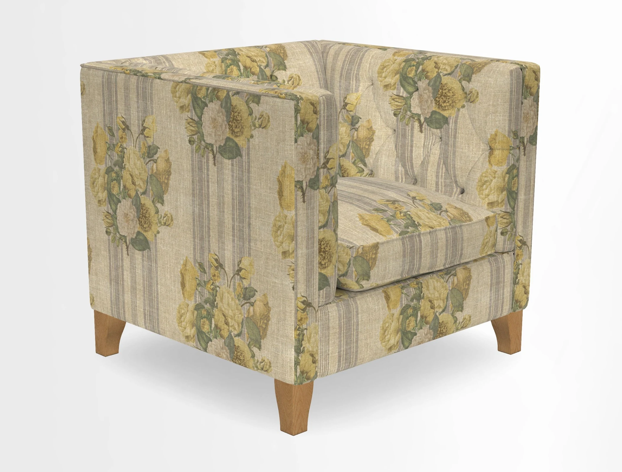 Haresfield Chair in Two Tone Plain Biscuit
