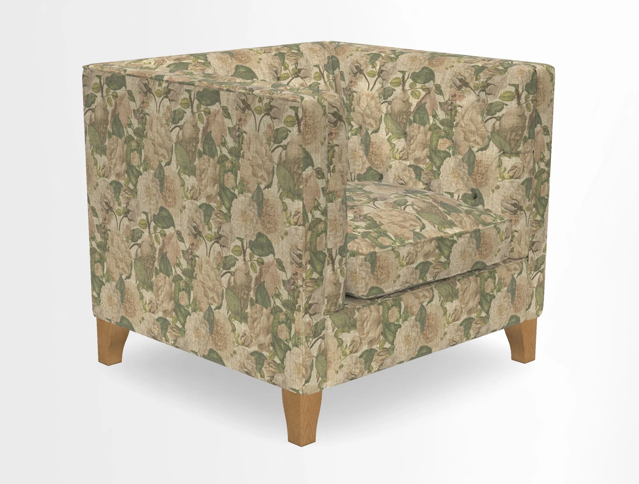 Haresfield Chair in Two Tone Plain Biscuit