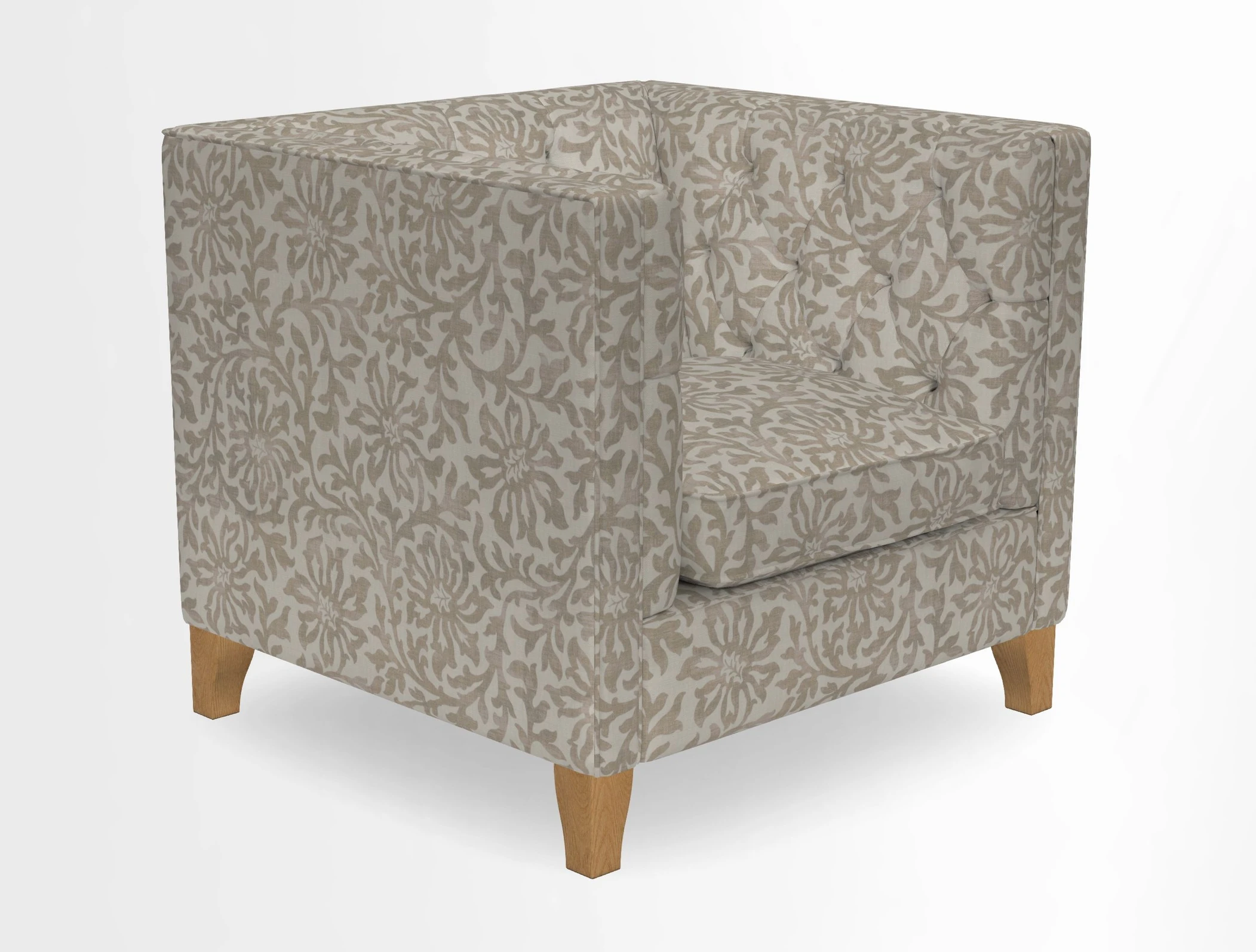 Haresfield Chair in Two Tone Plain Biscuit