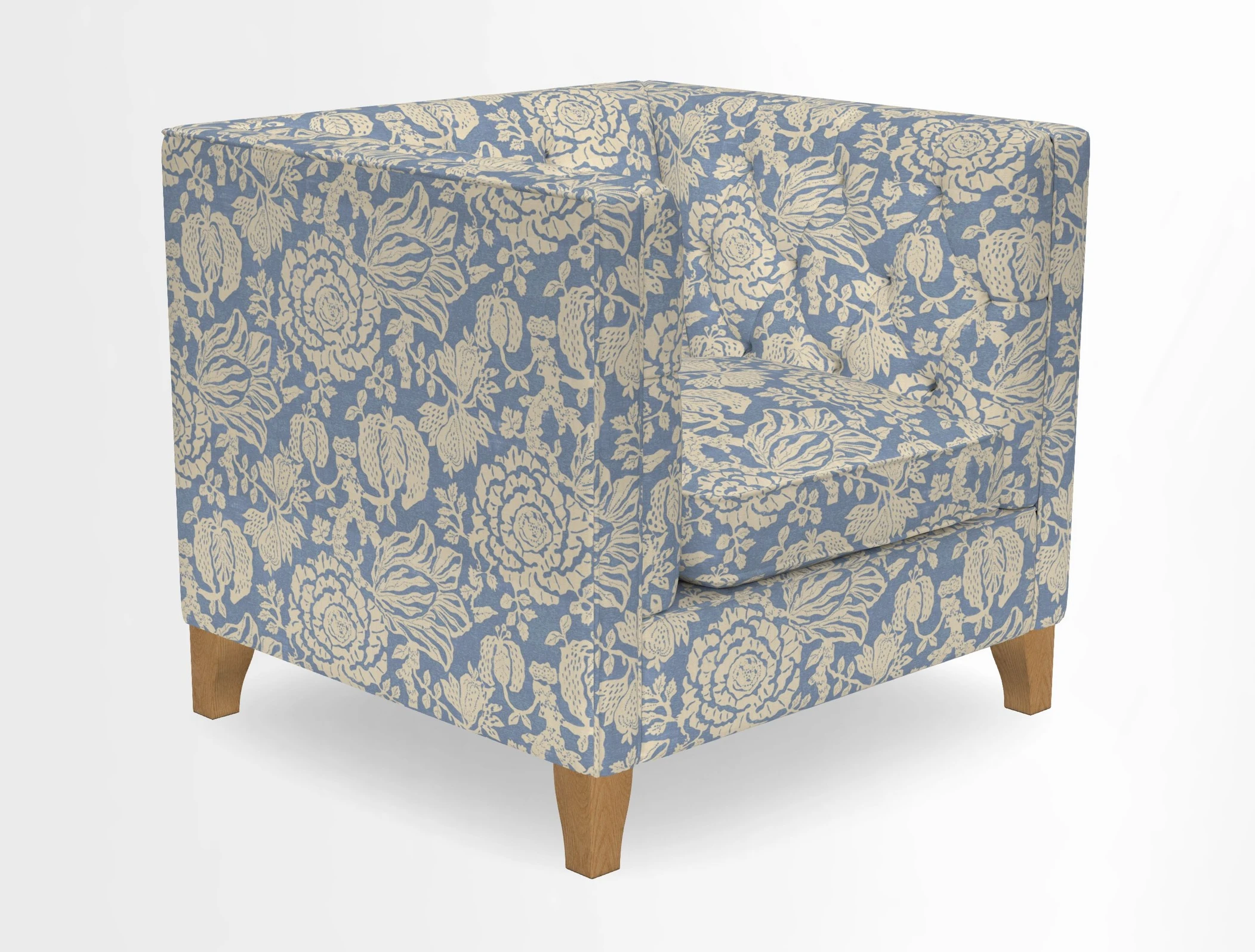 Haresfield Chair in Two Tone Plain Biscuit