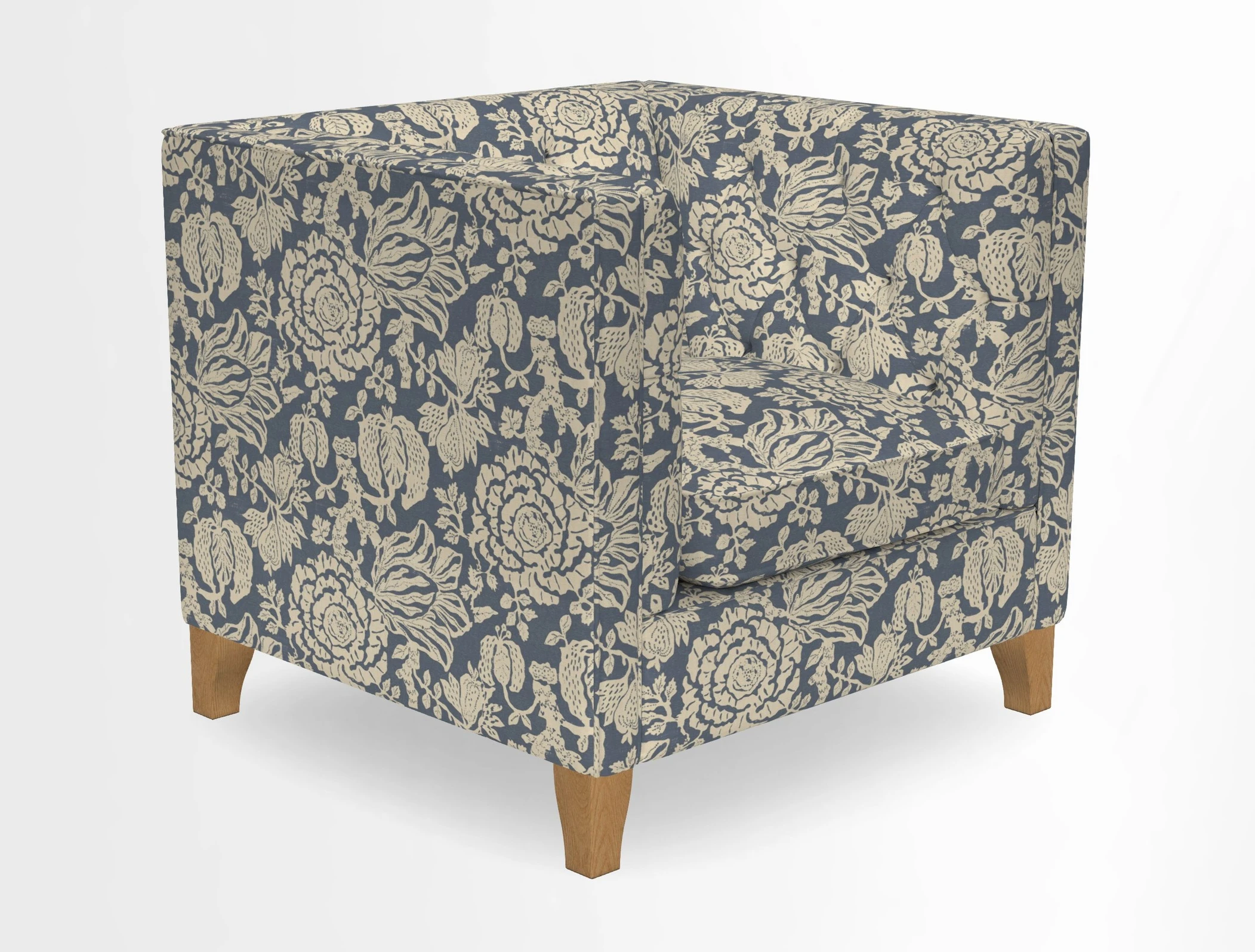 Haresfield Chair in Two Tone Plain Biscuit
