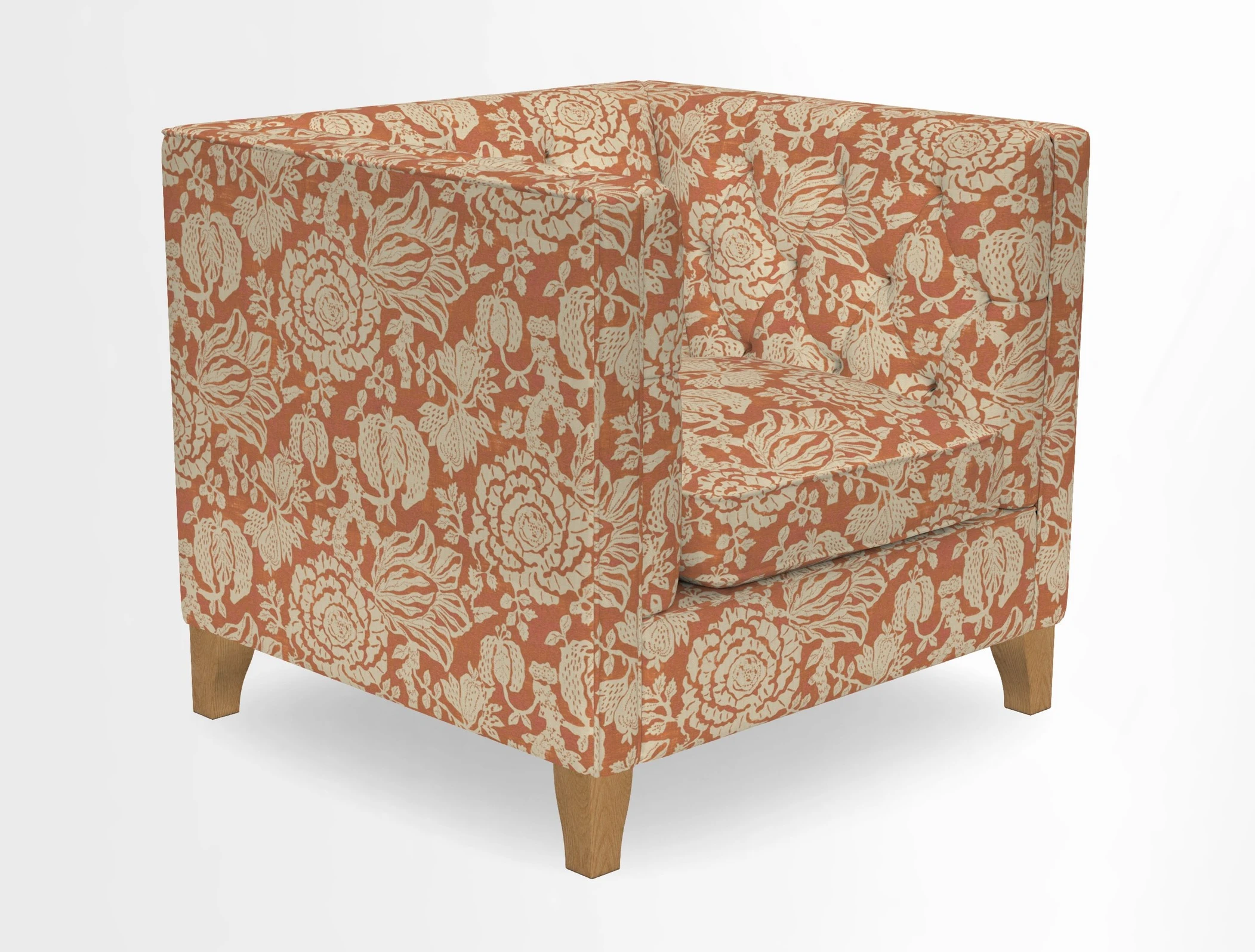 Haresfield Chair in Two Tone Plain Biscuit