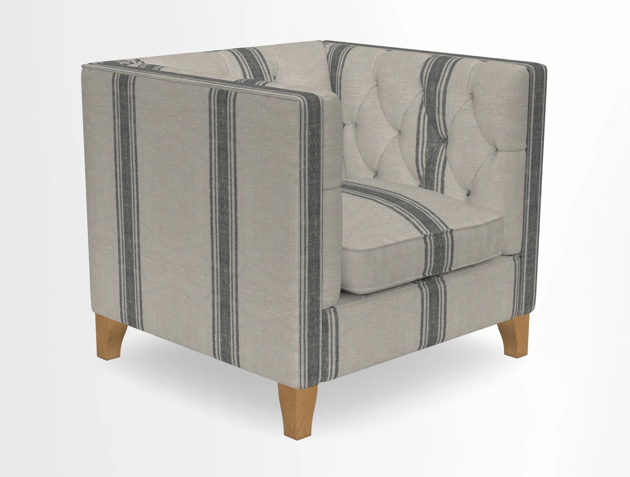 Haresfield Chair in Two Tone Plain Biscuit
