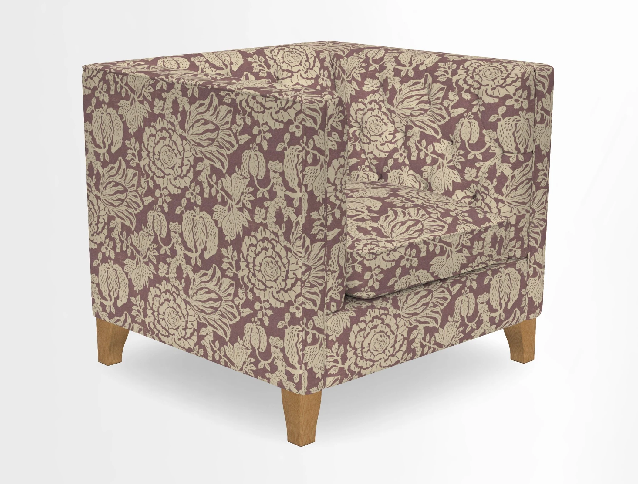 Haresfield Chair in Two Tone Plain Biscuit