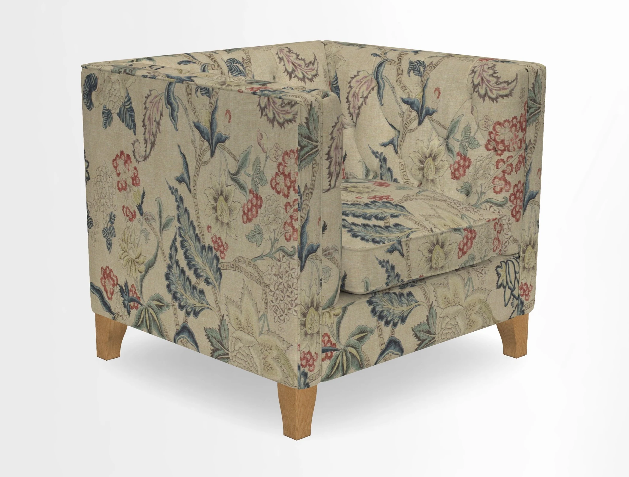 Haresfield Chair in Two Tone Plain Biscuit