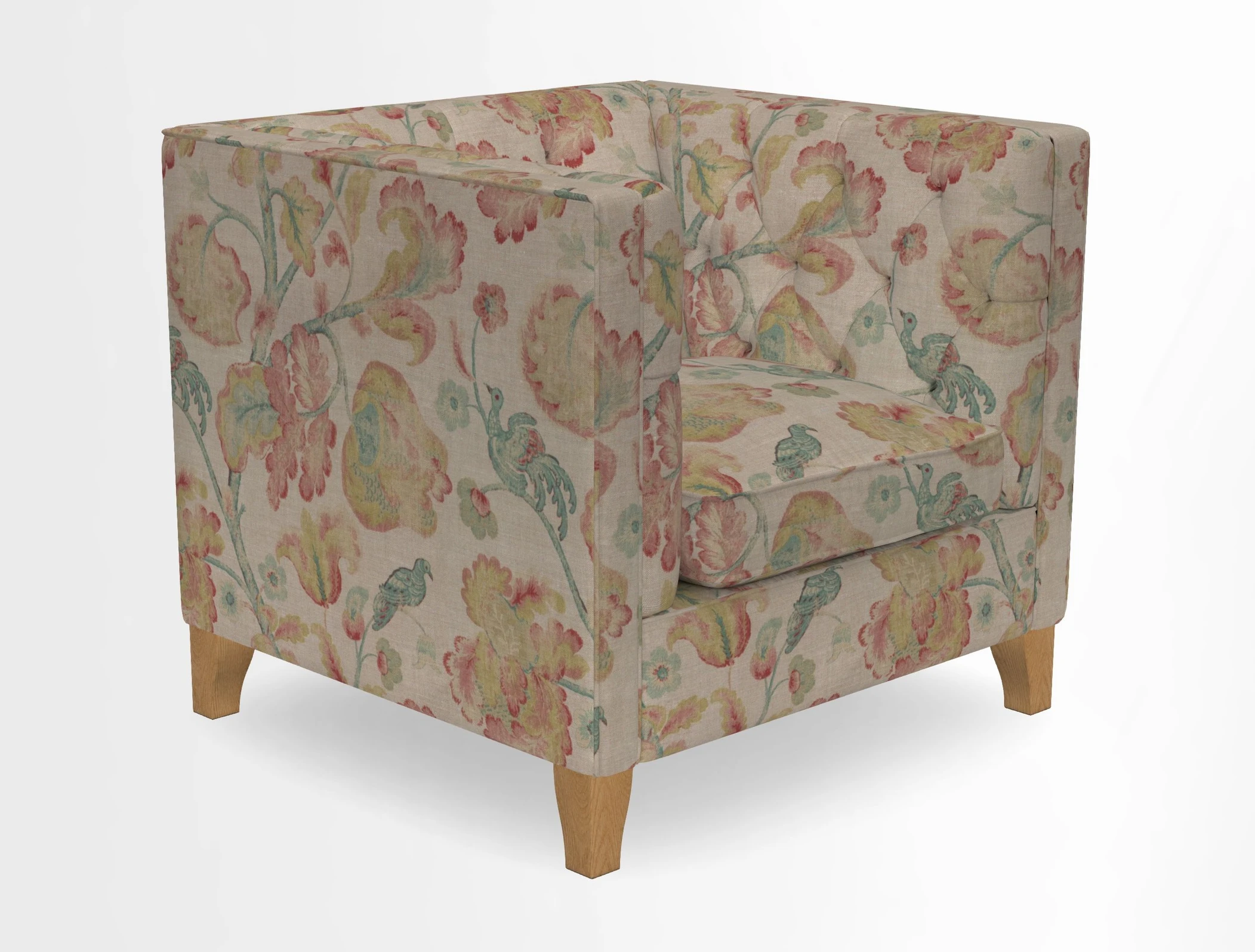 Haresfield Chair in Two Tone Plain Biscuit