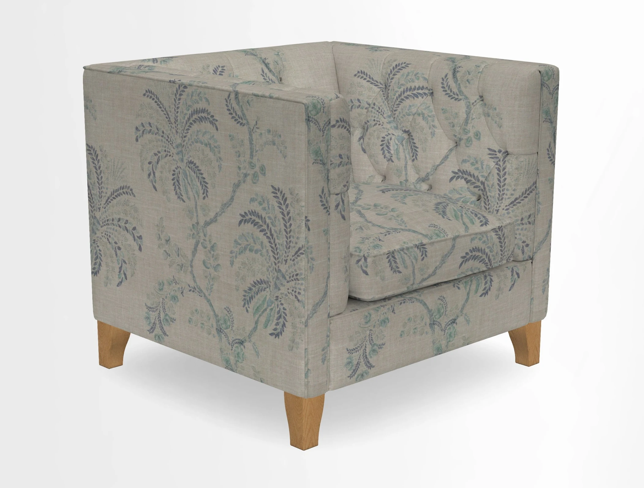 Haresfield Chair in Two Tone Plain Biscuit