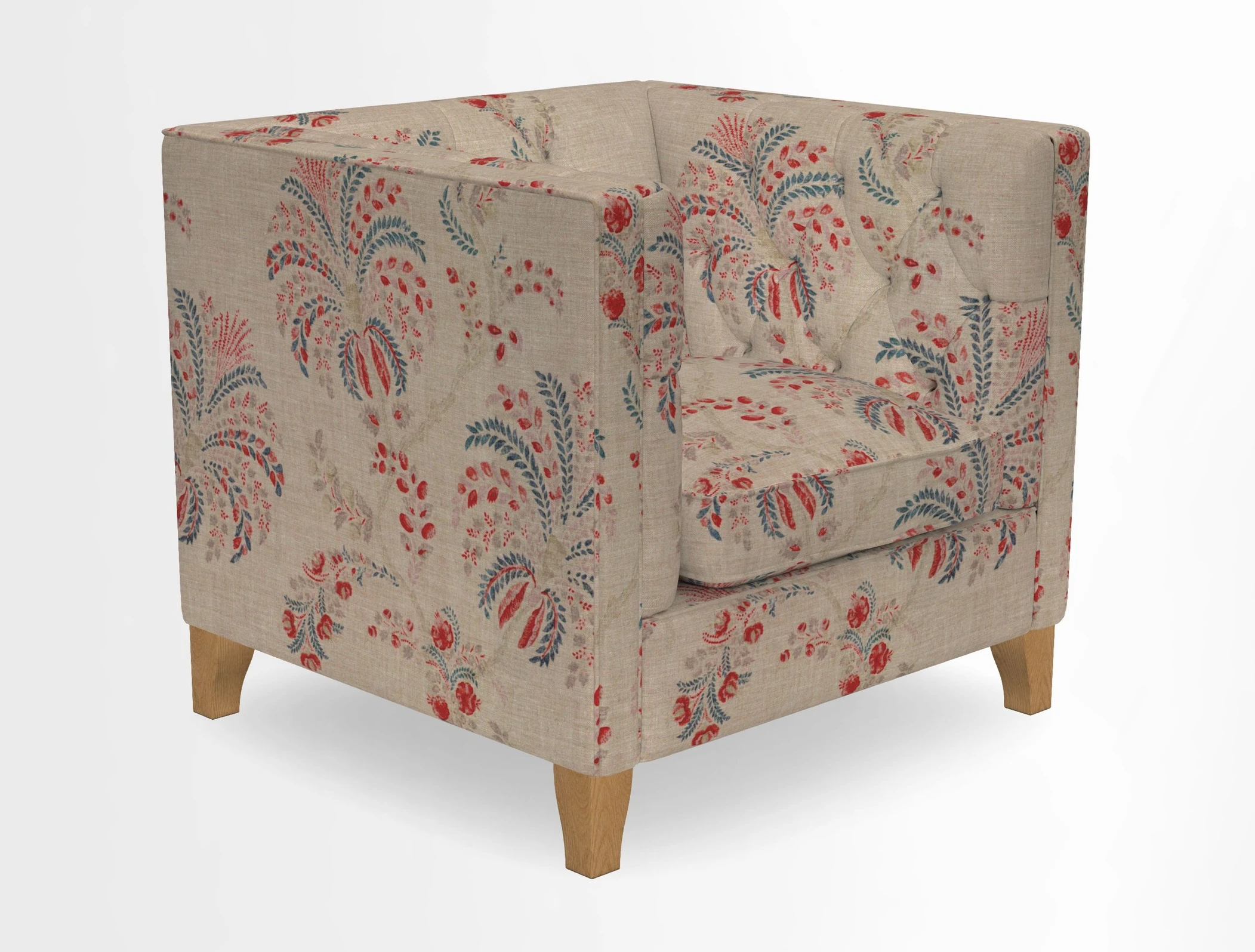 Haresfield Chair in Two Tone Plain Biscuit