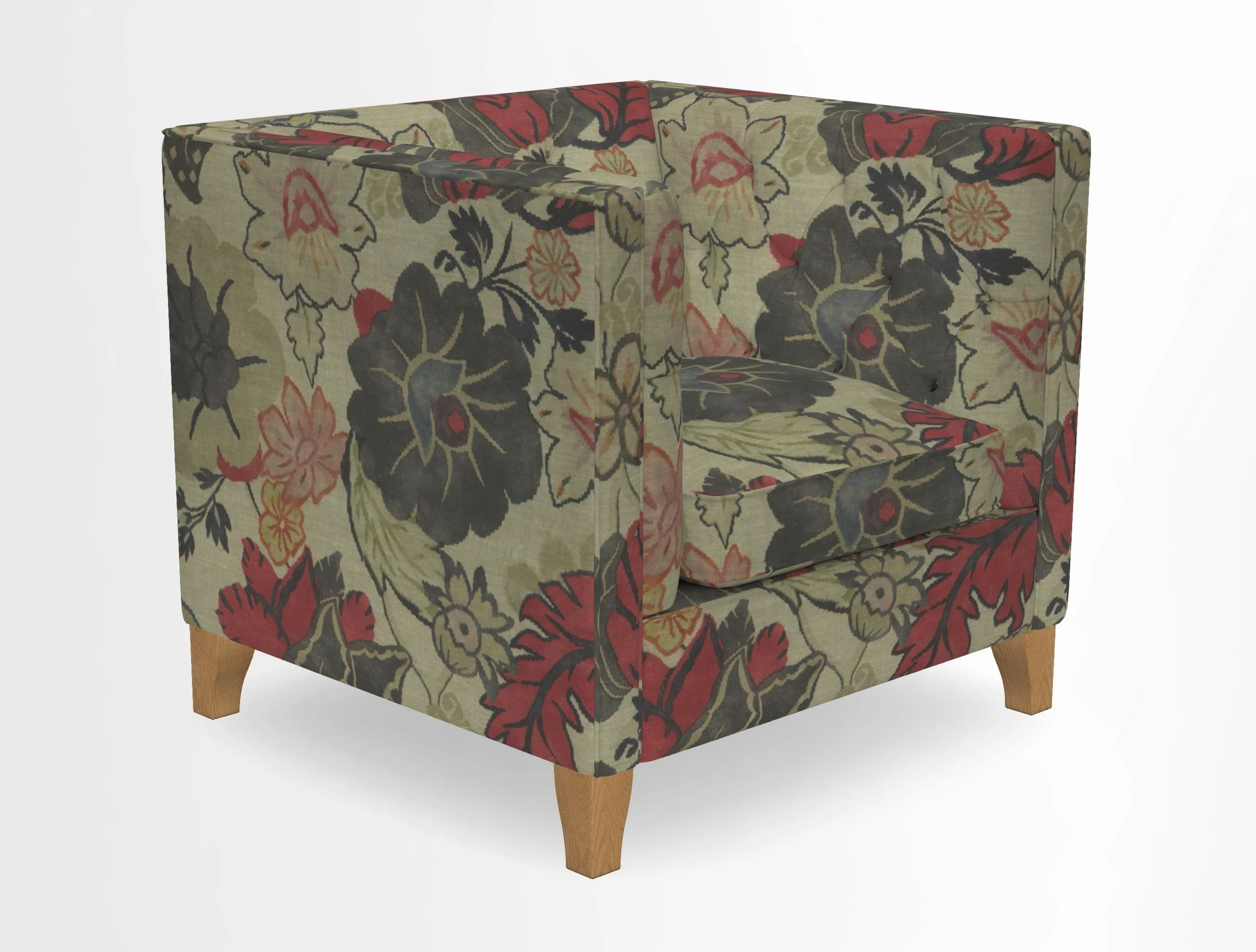 Haresfield Chair in Two Tone Plain Biscuit