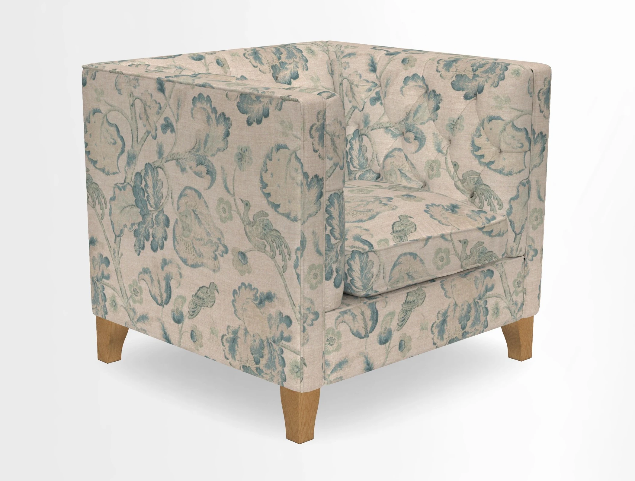 Haresfield Chair in Two Tone Plain Biscuit