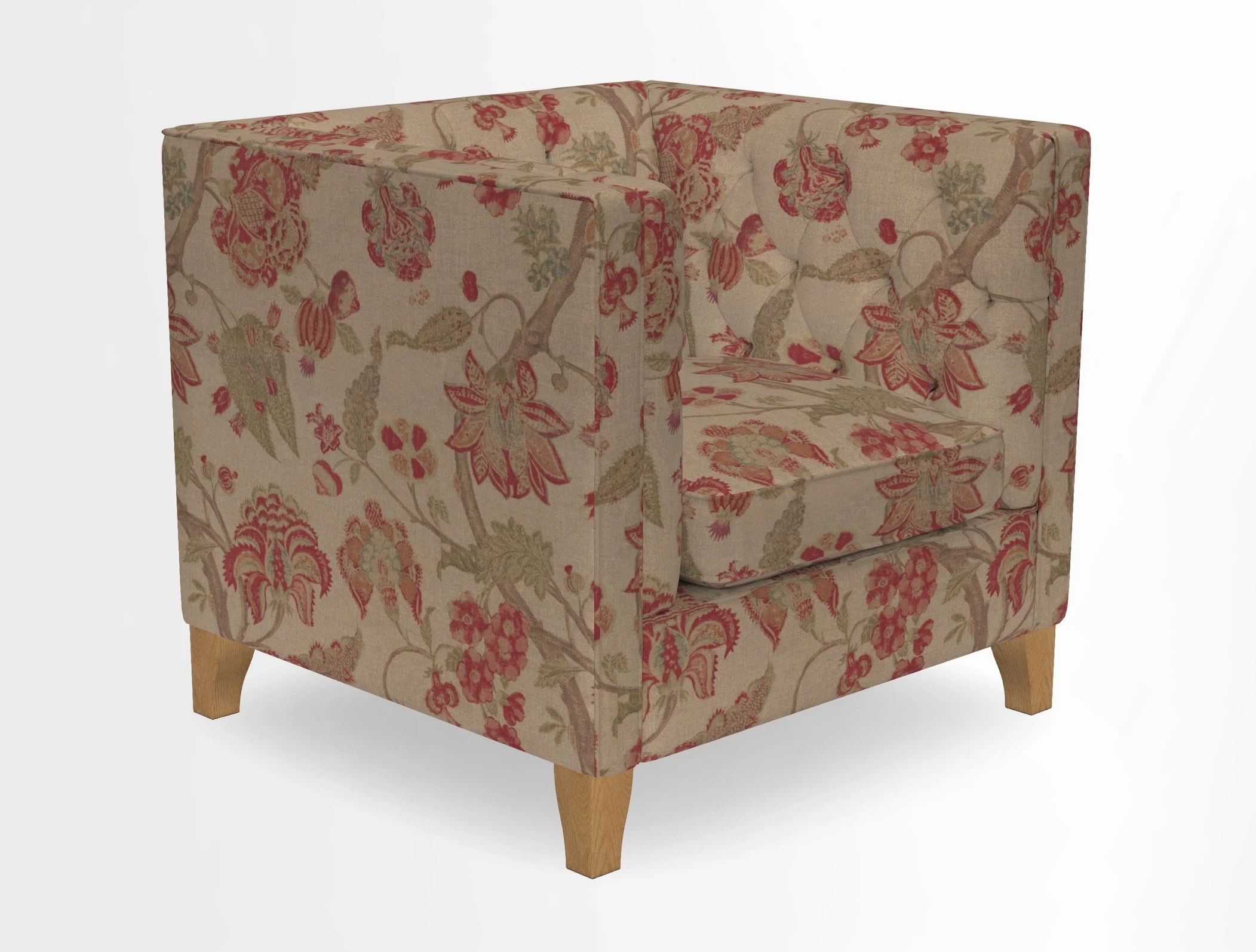 Haresfield Chair in Two Tone Plain Biscuit