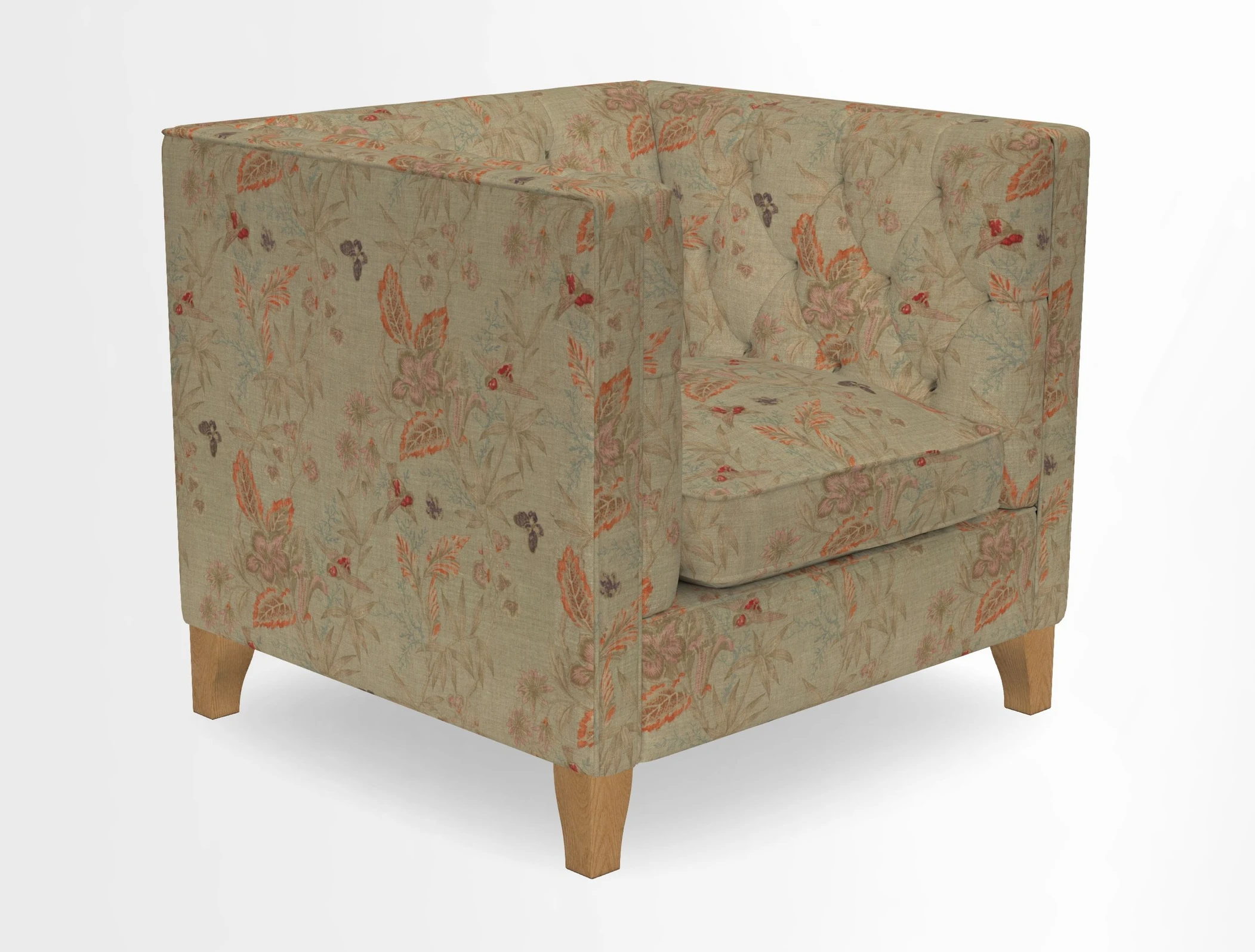 Haresfield Chair in Two Tone Plain Biscuit
