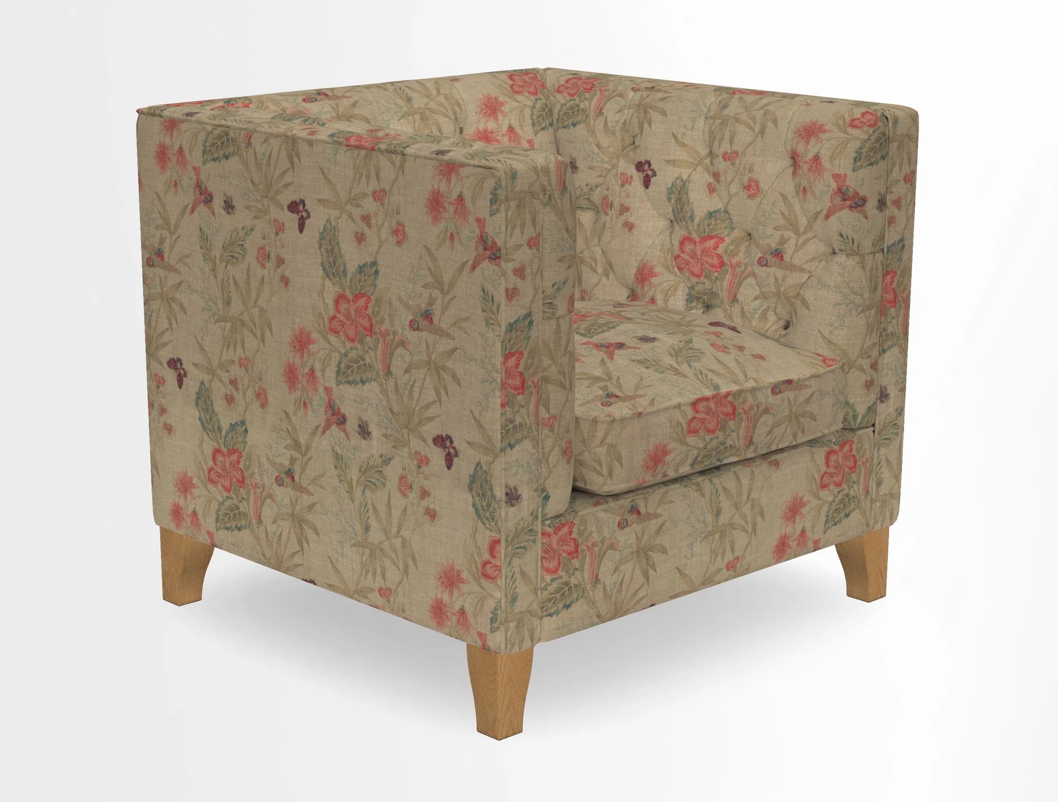Haresfield Chair in Two Tone Plain Biscuit