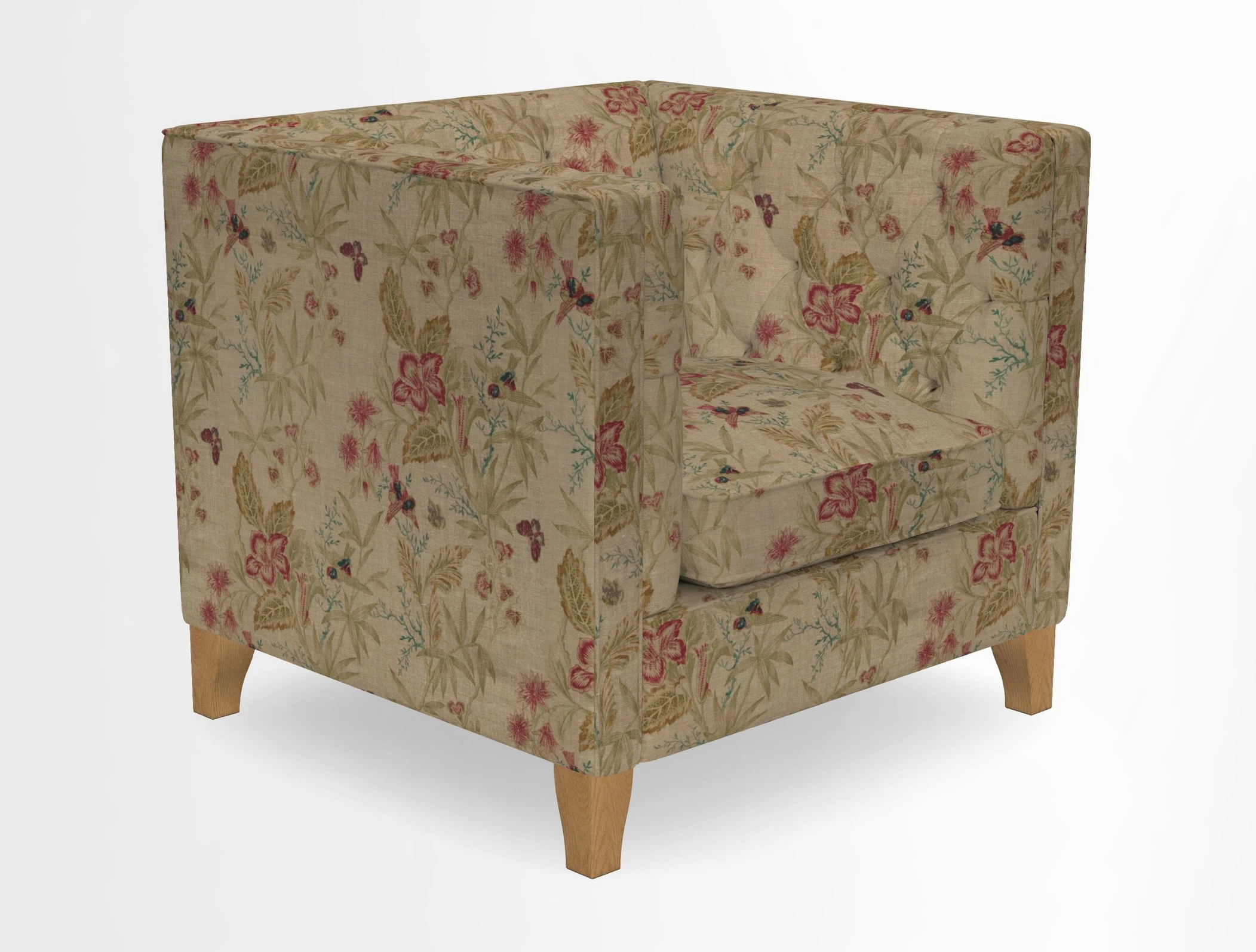 Haresfield Chair in Two Tone Plain Biscuit