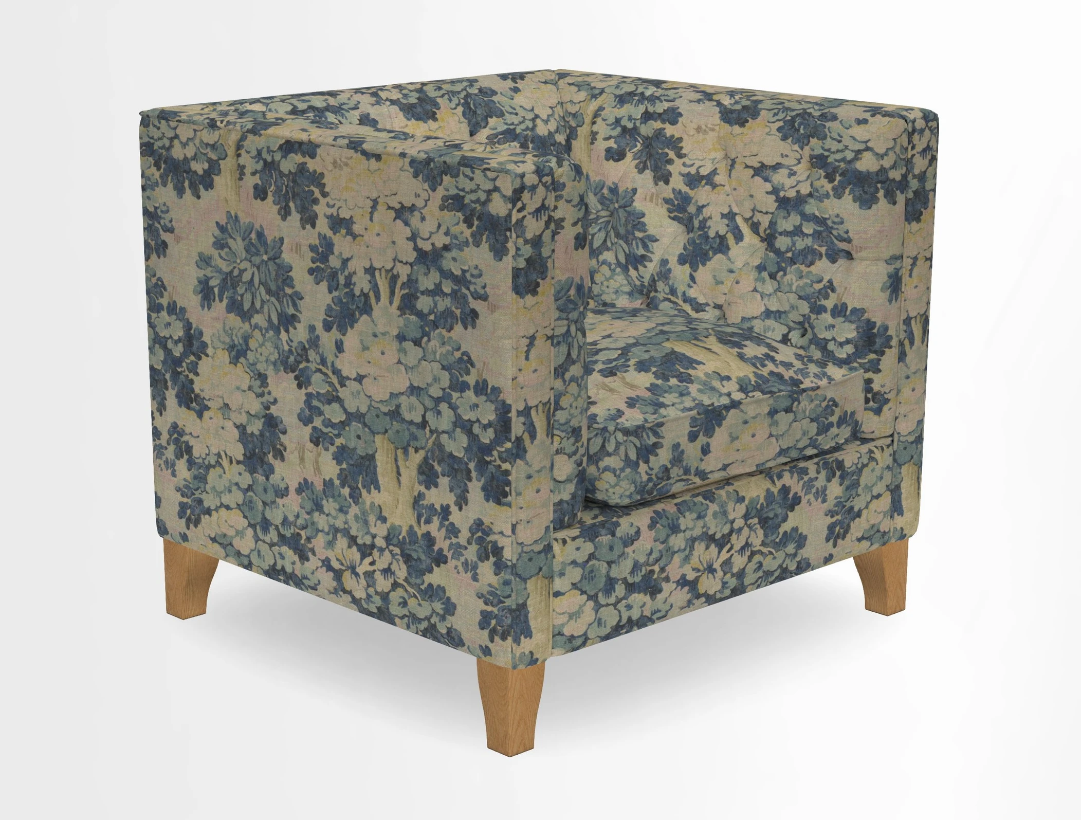 Haresfield Chair in Two Tone Plain Biscuit