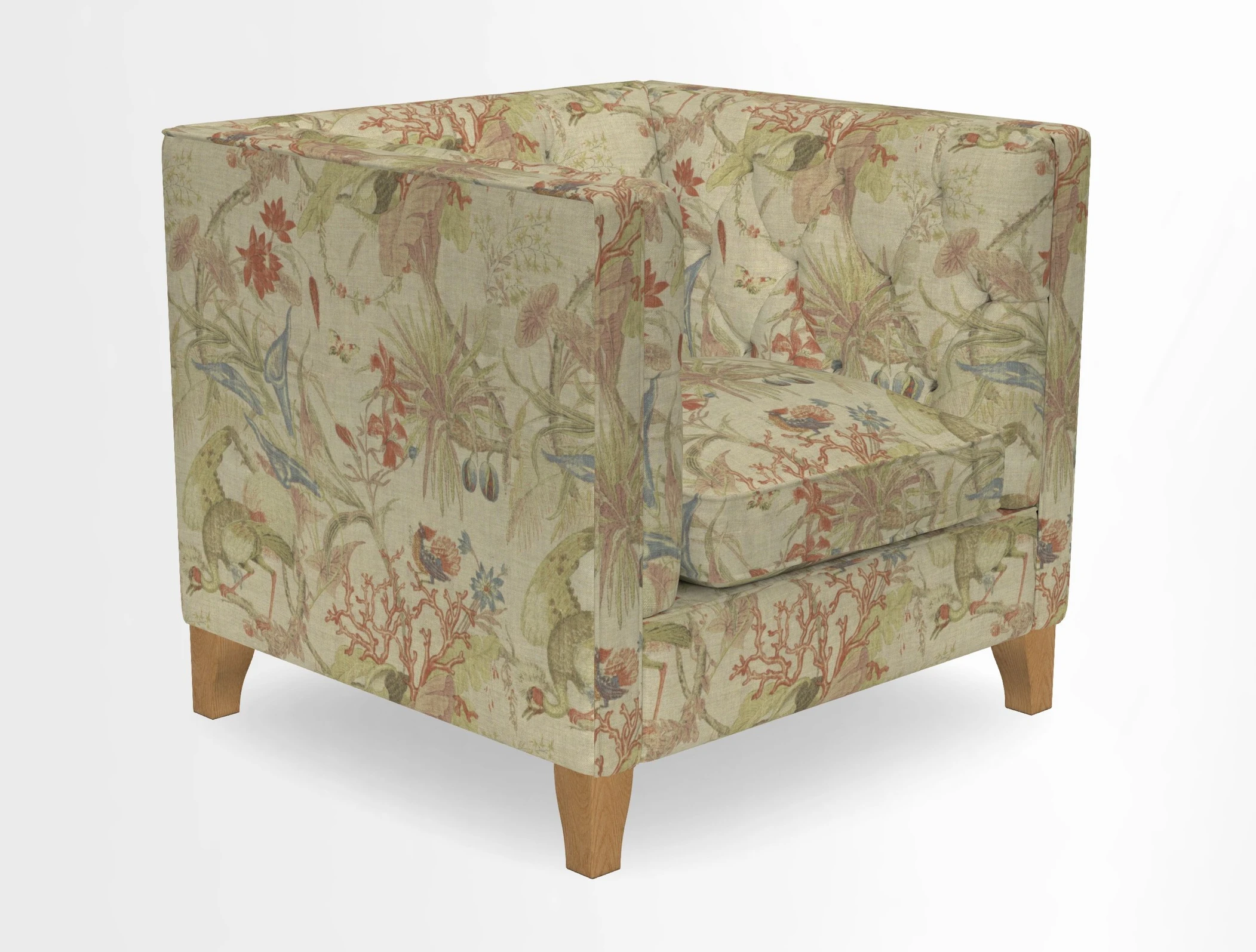 Haresfield Chair in Two Tone Plain Biscuit